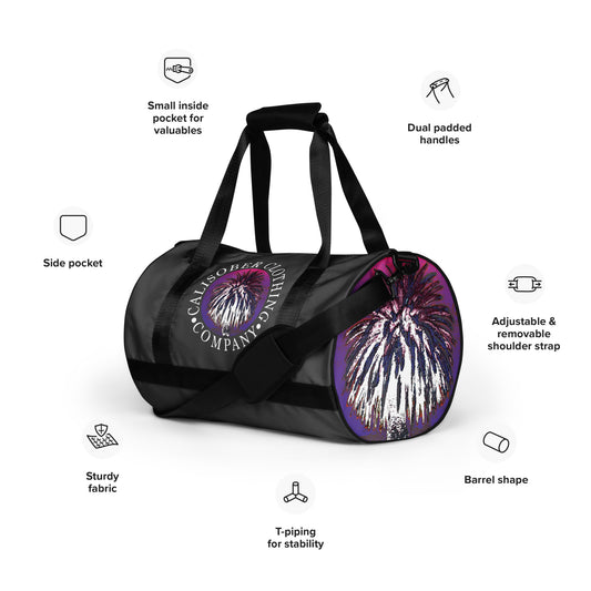 Palm Tree Hustle gym bag - Black