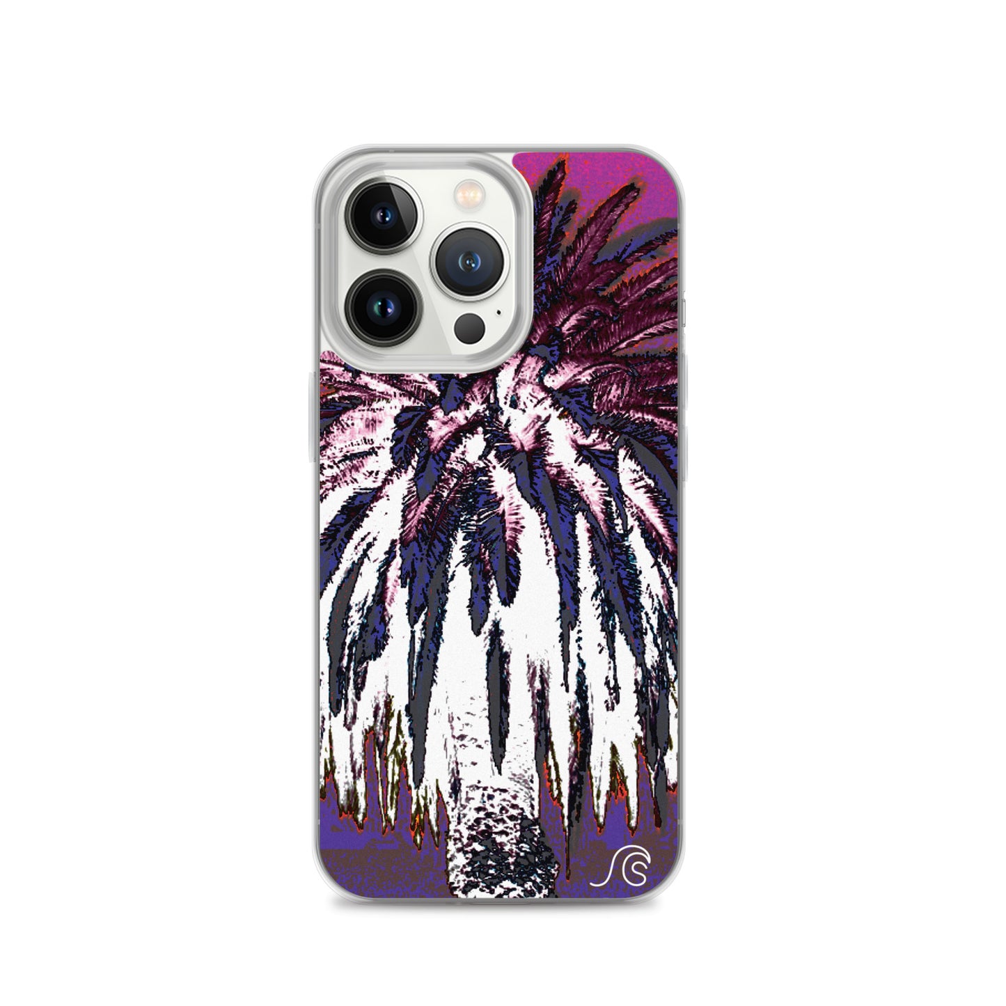 Palm Tree Hustle iPhone Case - Clear