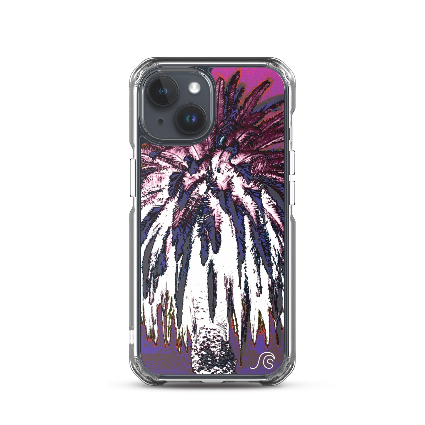 Palm Tree Hustle iPhone Case - Clear