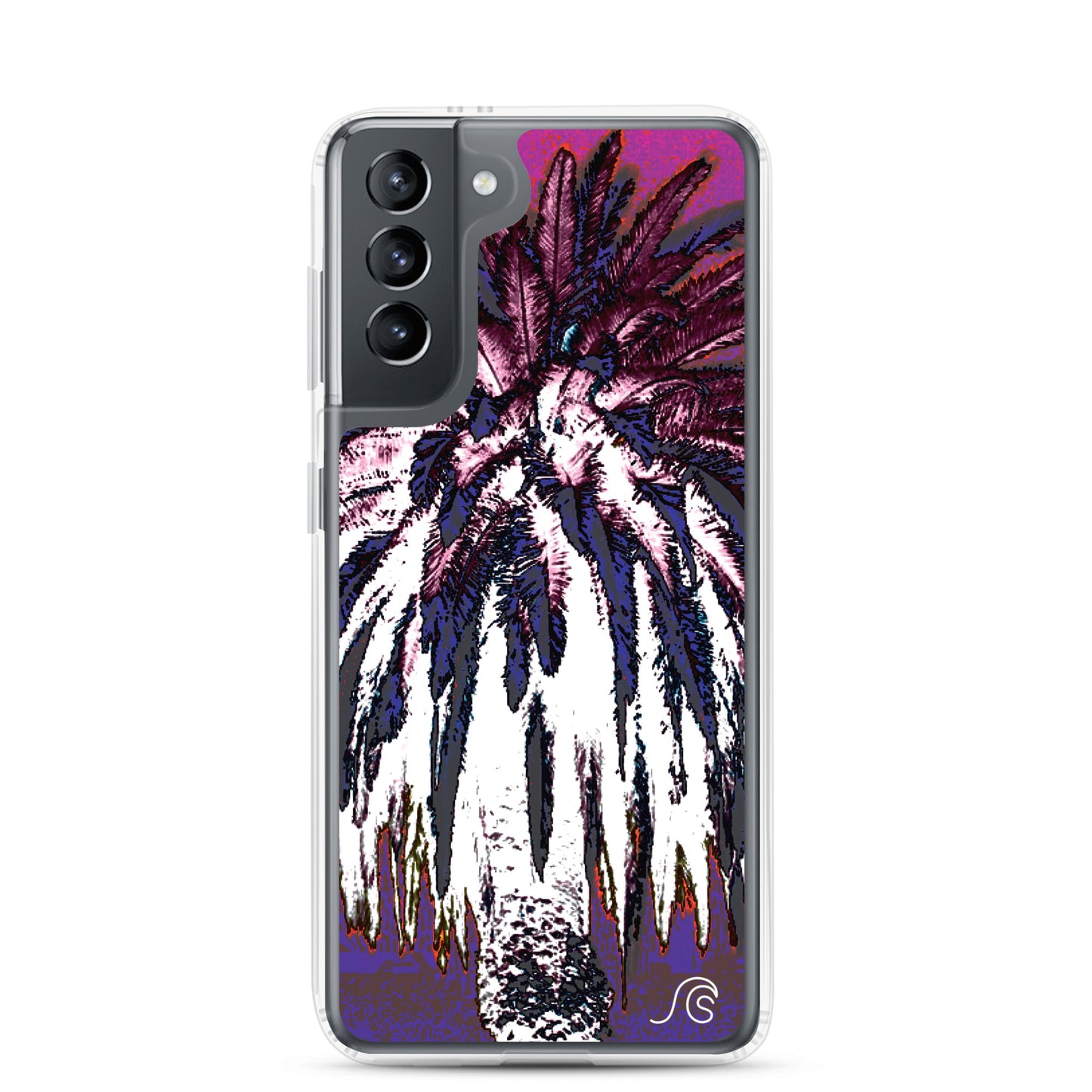 Palm Tree Hustle Samsung Case - Clear