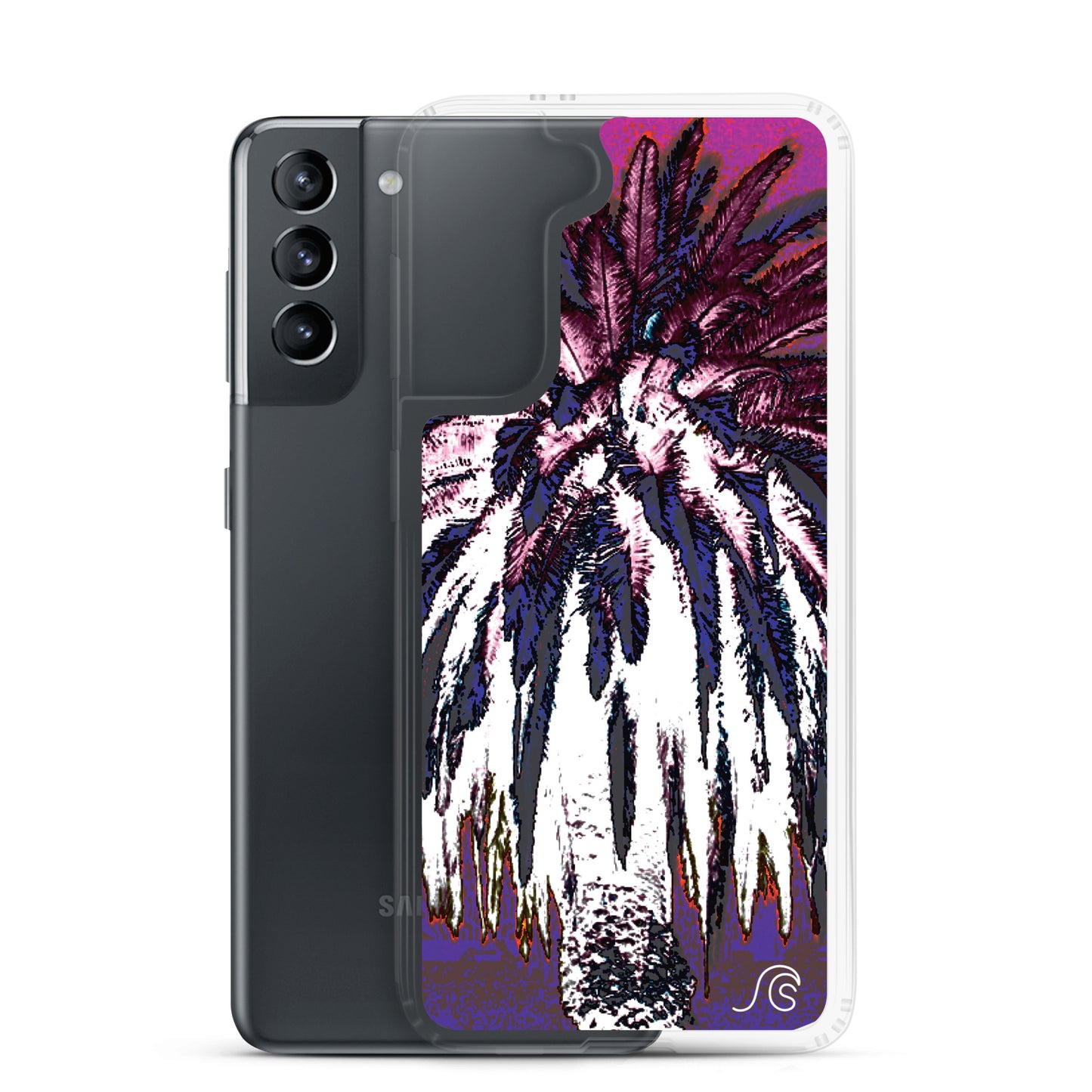 Palm Tree Hustle Samsung Case - Clear