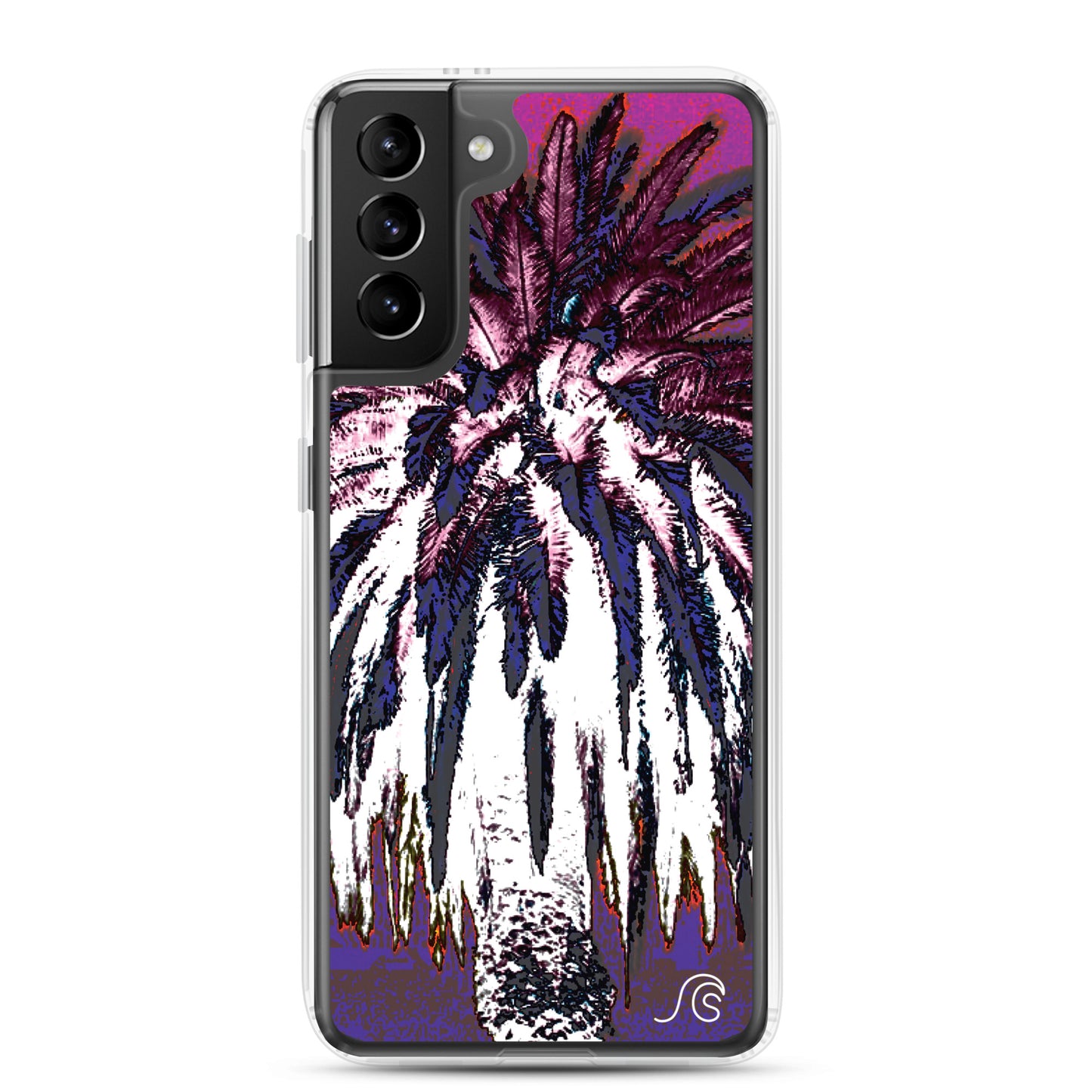 Palm Tree Hustle Samsung Case - Clear