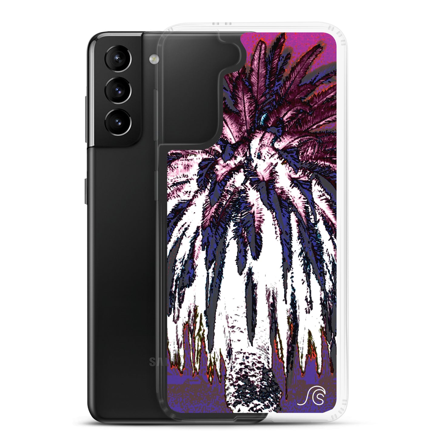Palm Tree Hustle Samsung Case - Clear