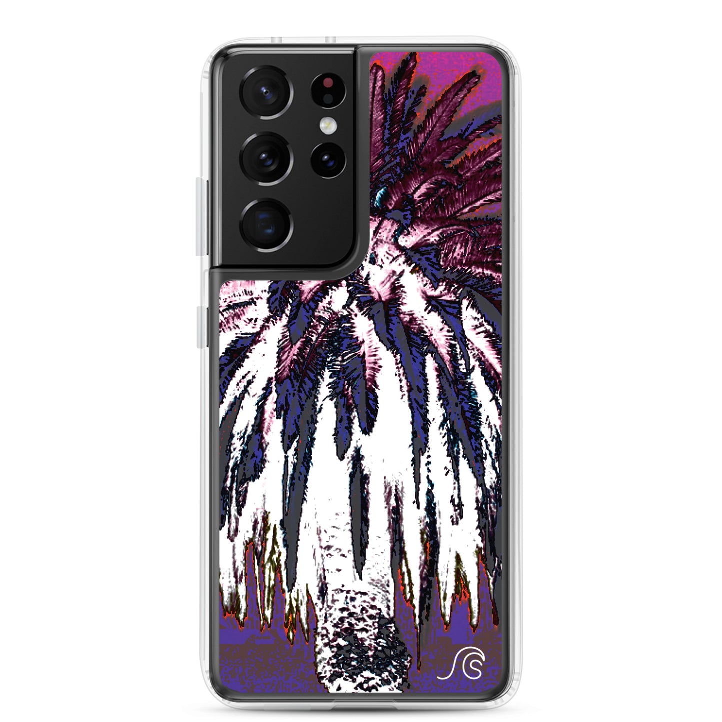 Palm Tree Hustle Samsung Case - Clear