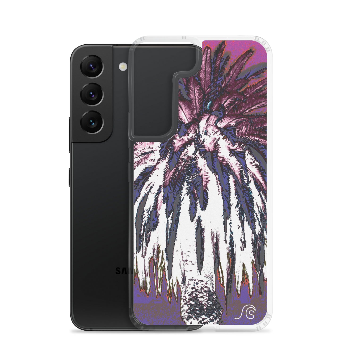 Palm Tree Hustle Samsung Case - Clear