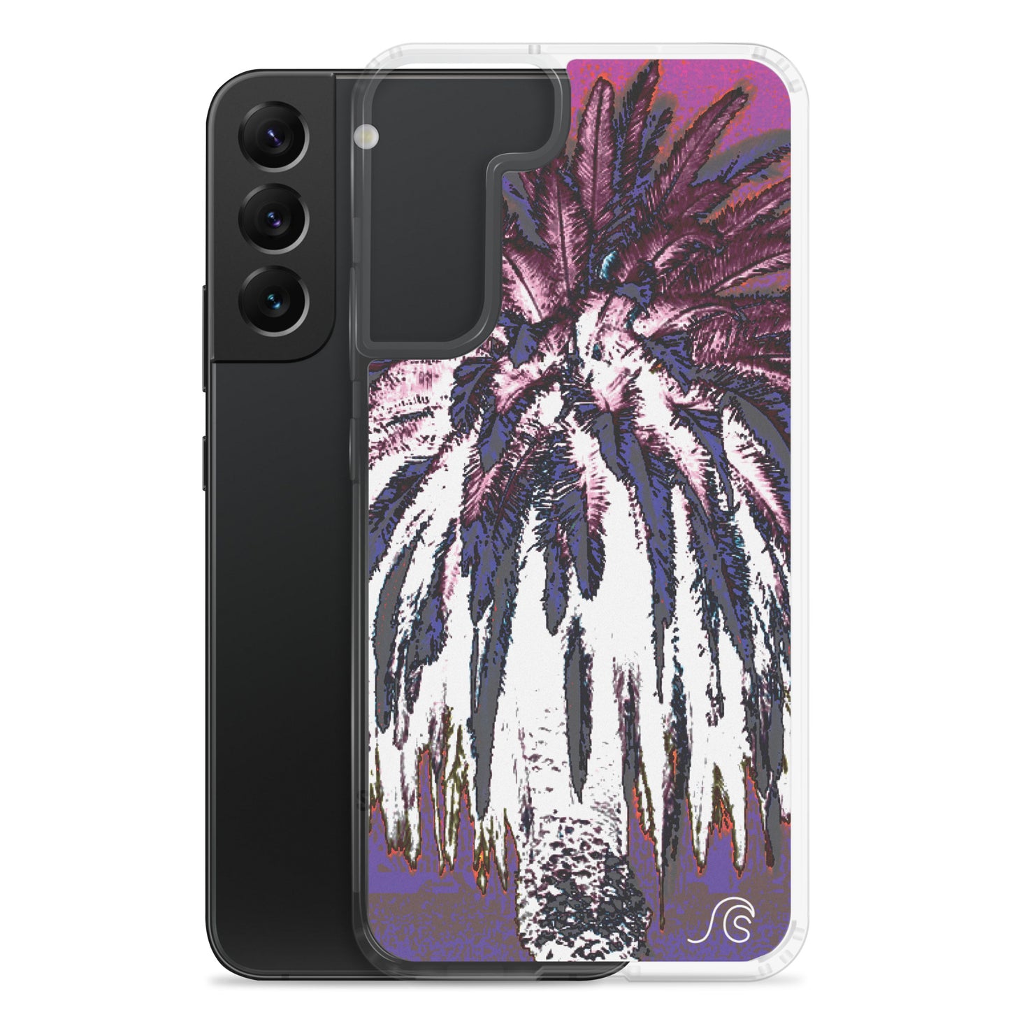 Palm Tree Hustle Samsung Case - Clear