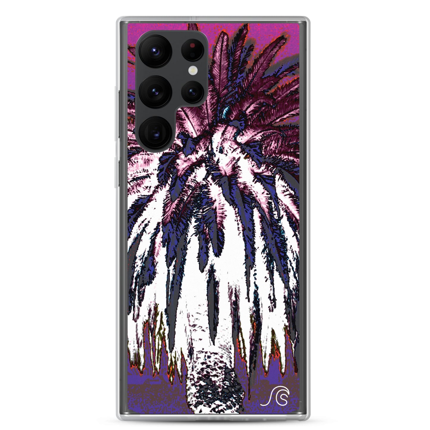 Palm Tree Hustle Samsung Case - Clear