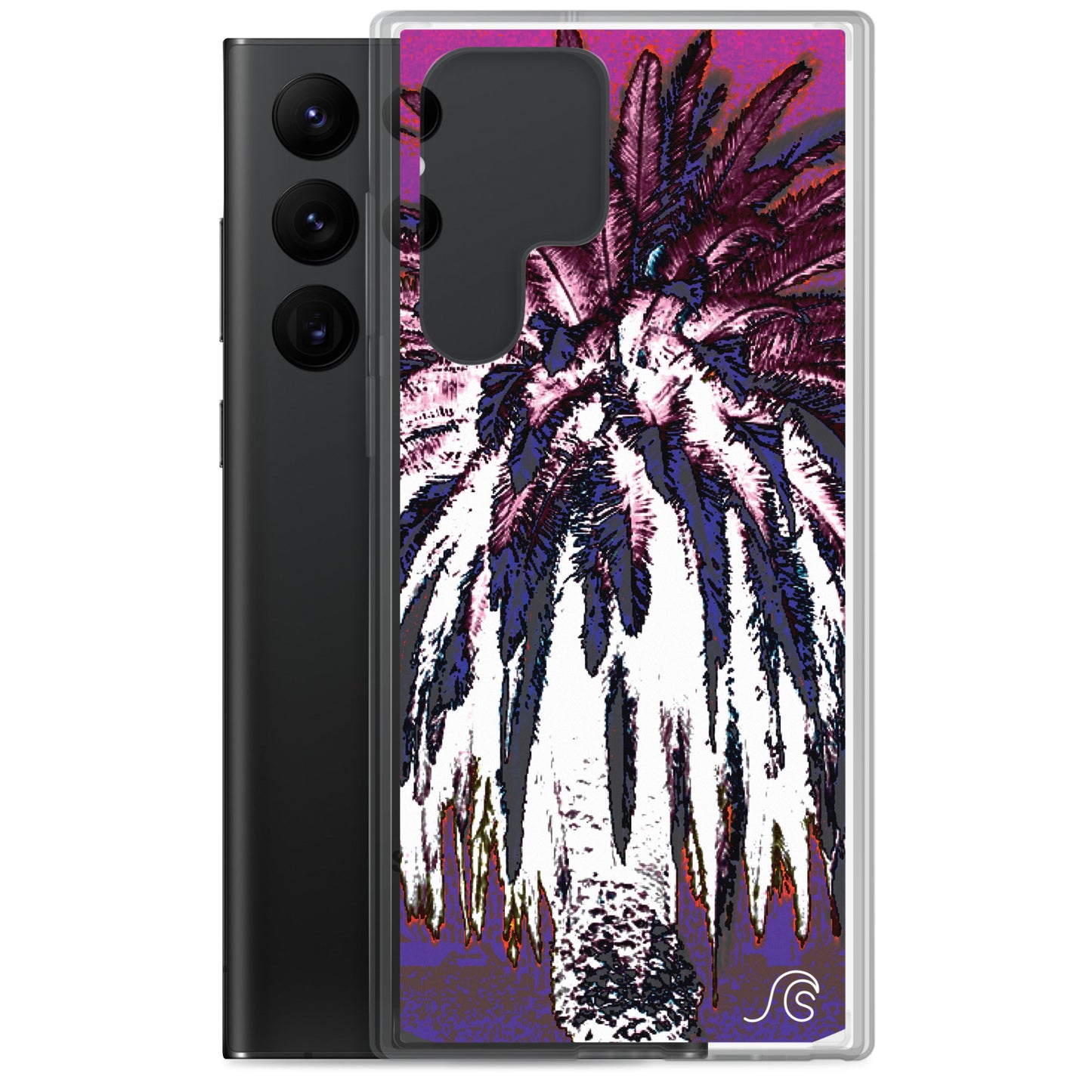 Palm Tree Hustle Samsung Case - Clear