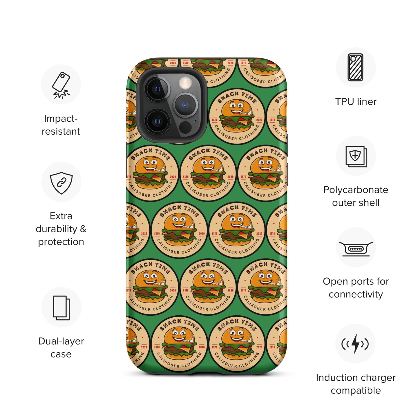 Snack Time! Tough Case for iPhone® - Green