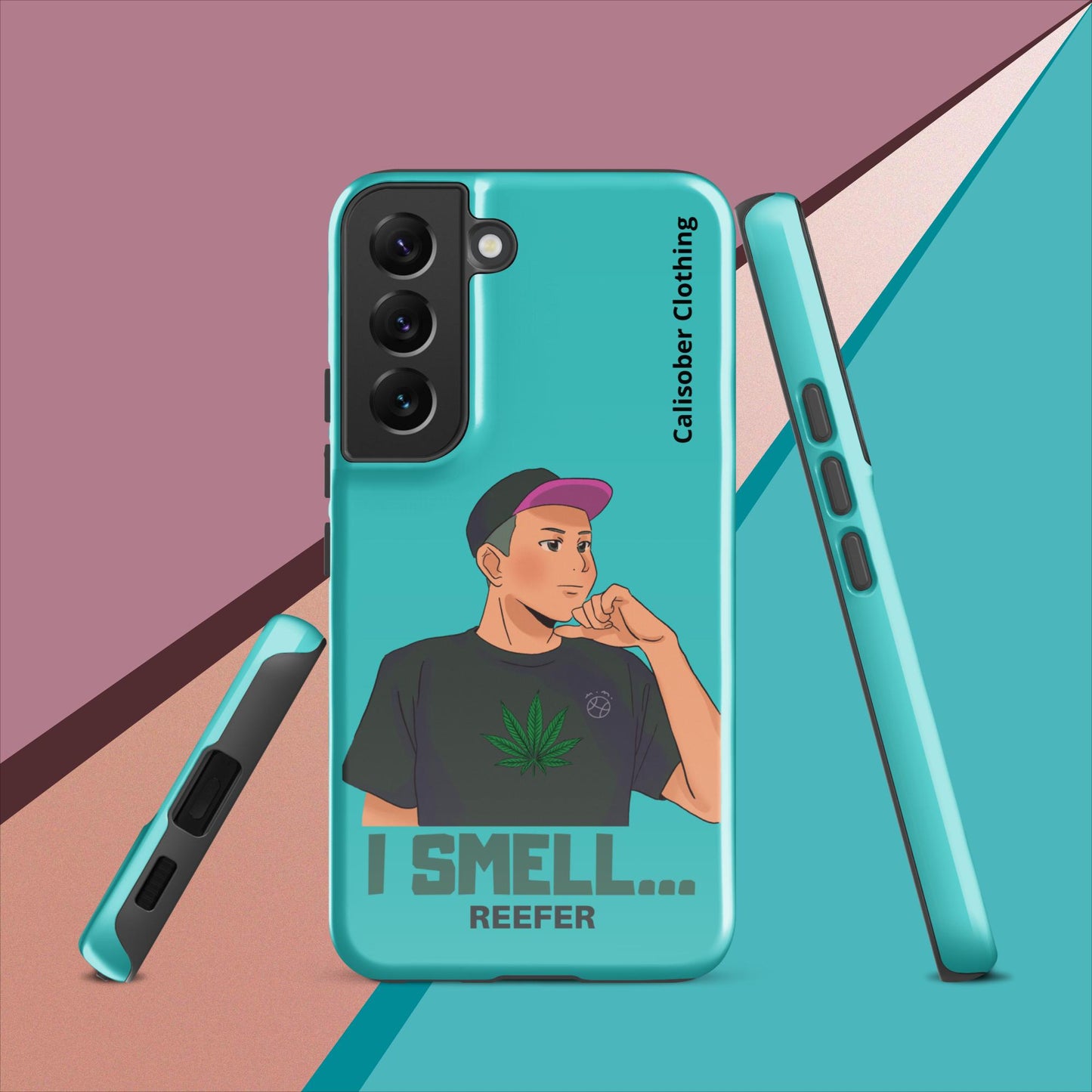 I Smell Reefer Tough case for Samsung® - Turquoise