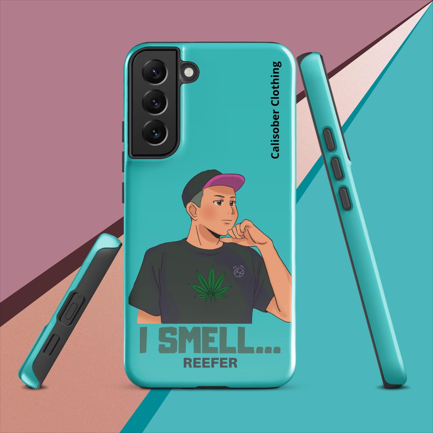 I Smell Reefer Tough case for Samsung® - Turquoise