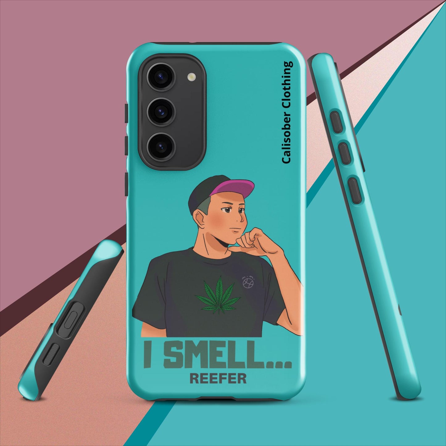 I Smell Reefer Tough case for Samsung® - Turquoise