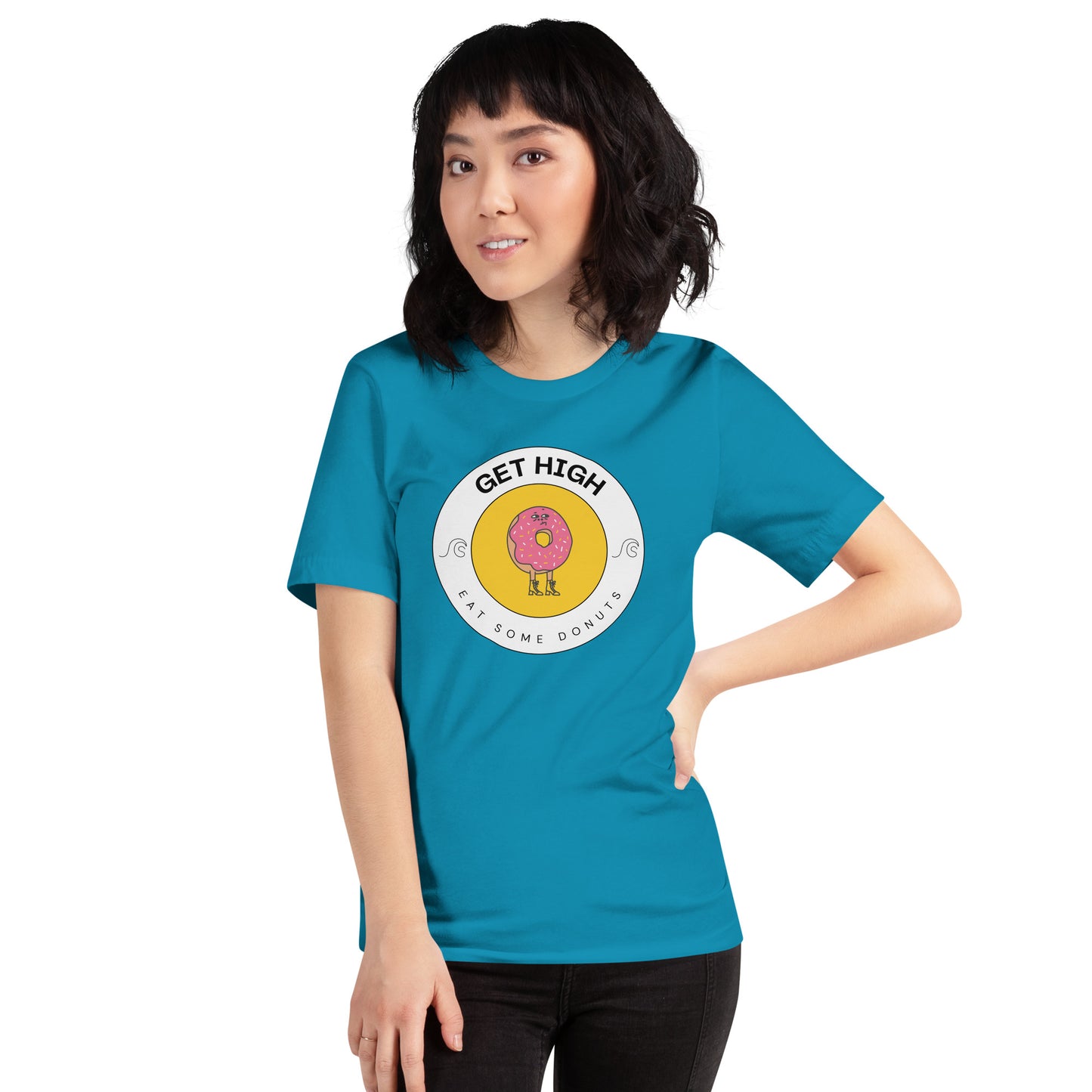 Get High, Eat Some Donuts Unisex t-shirt - 5 Colours