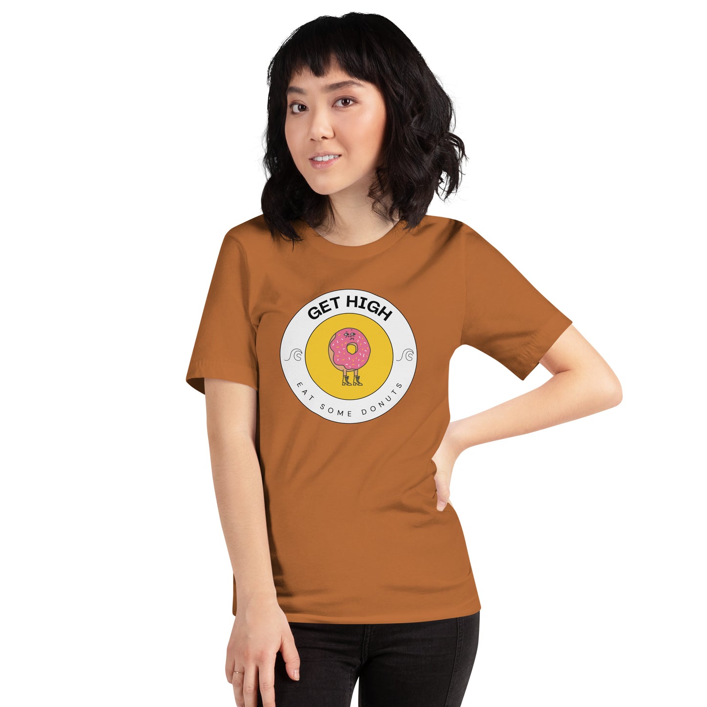 Get High, Eat Some Donuts Unisex t-shirt - 5 Colours
