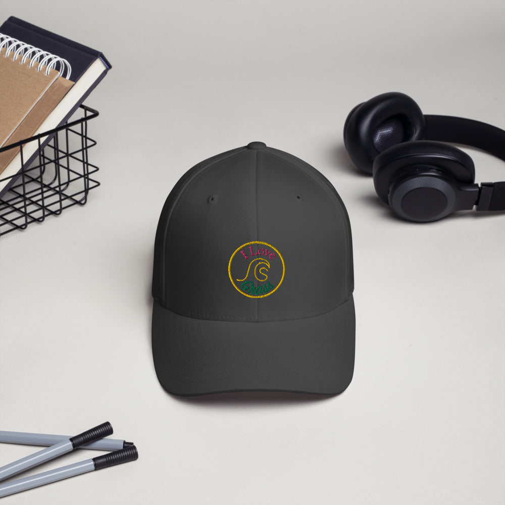 I Love Grass Structured Fitted Cap - 5 Colours