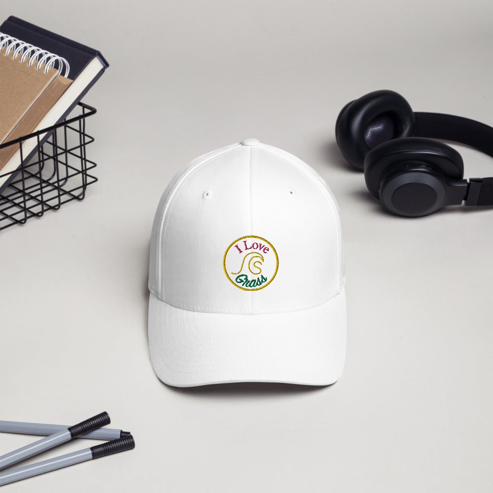 I Love Grass Structured Fitted Cap - 5 Colours