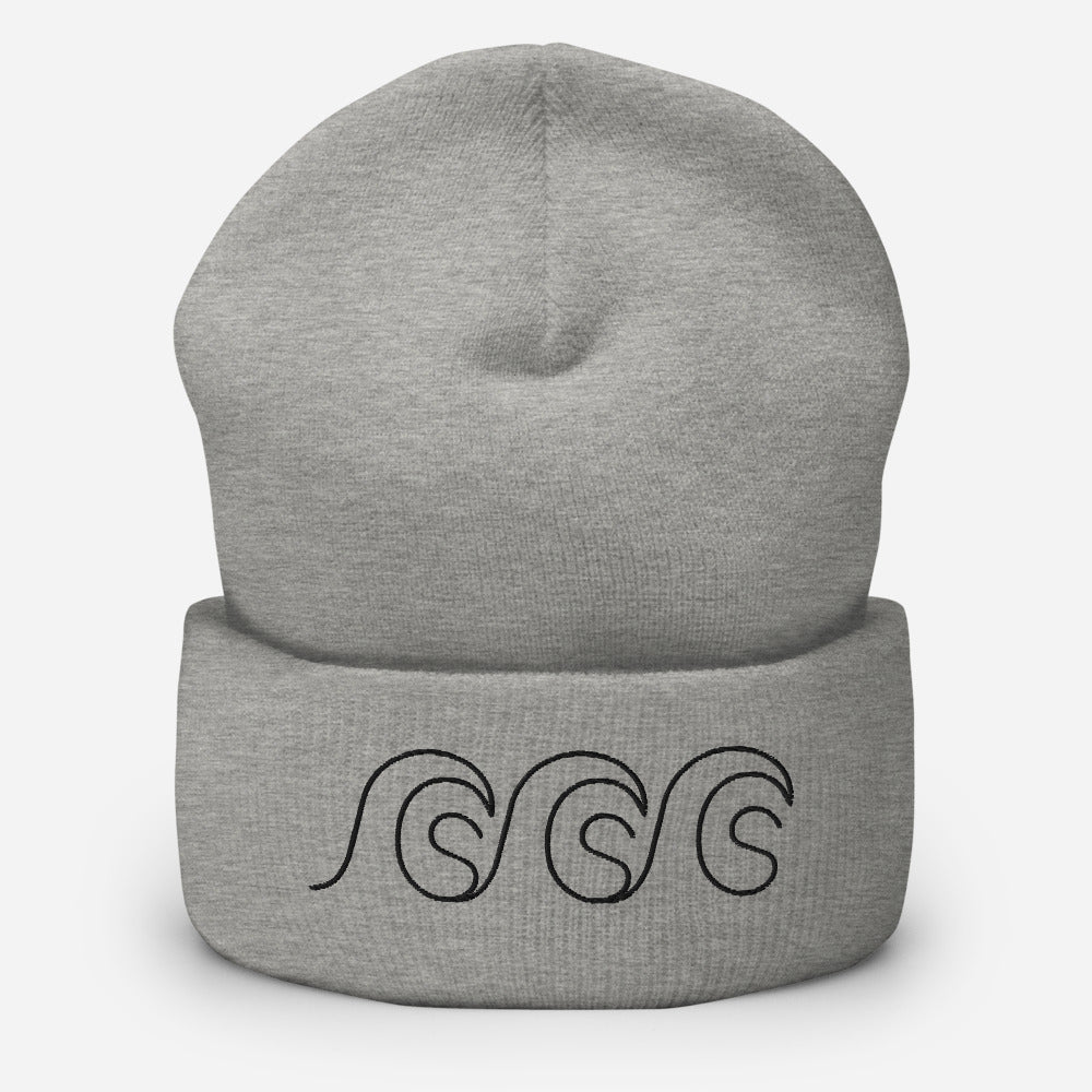 Tri-Wave Cuffed Beanie - 5 Colours