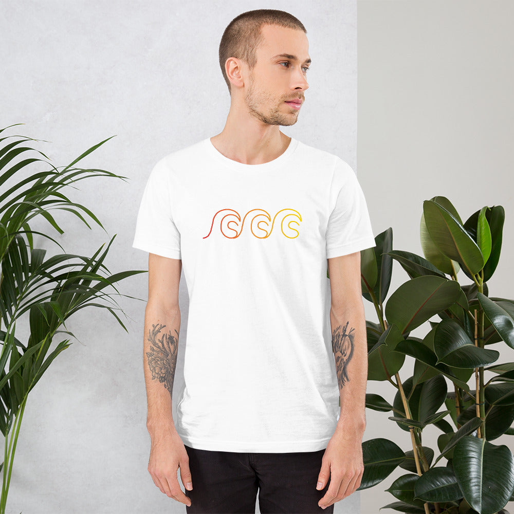 Tri-Wave Groove Premium Unisex Tee - 5 Colours
