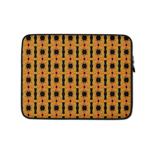 Egyptian Giraffe Laptop Sleeve - Black