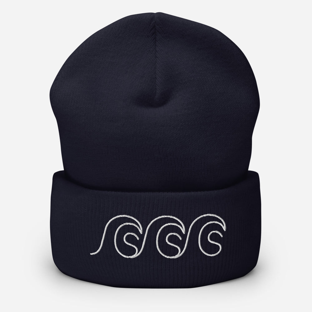 Tri-Wave Cuffed Beanie - 5 Colours
