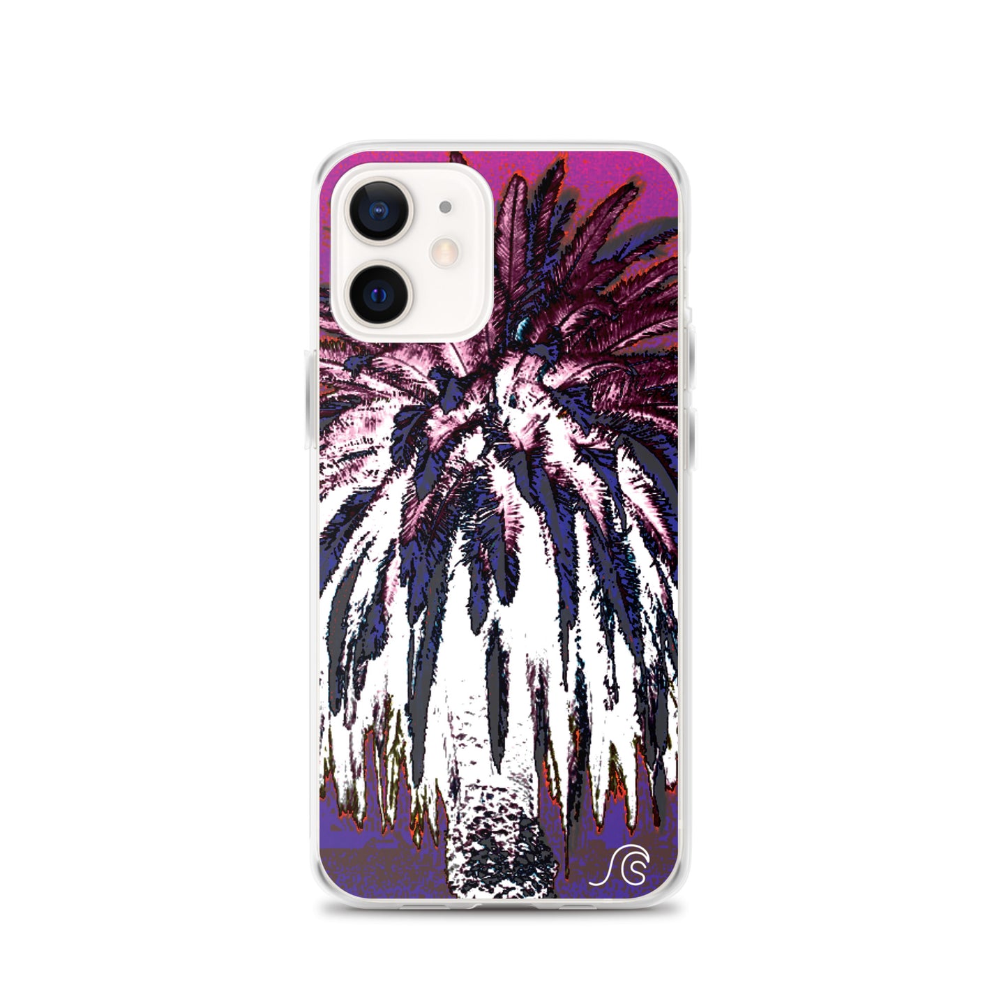 Palm Tree Hustle iPhone Case - Clear