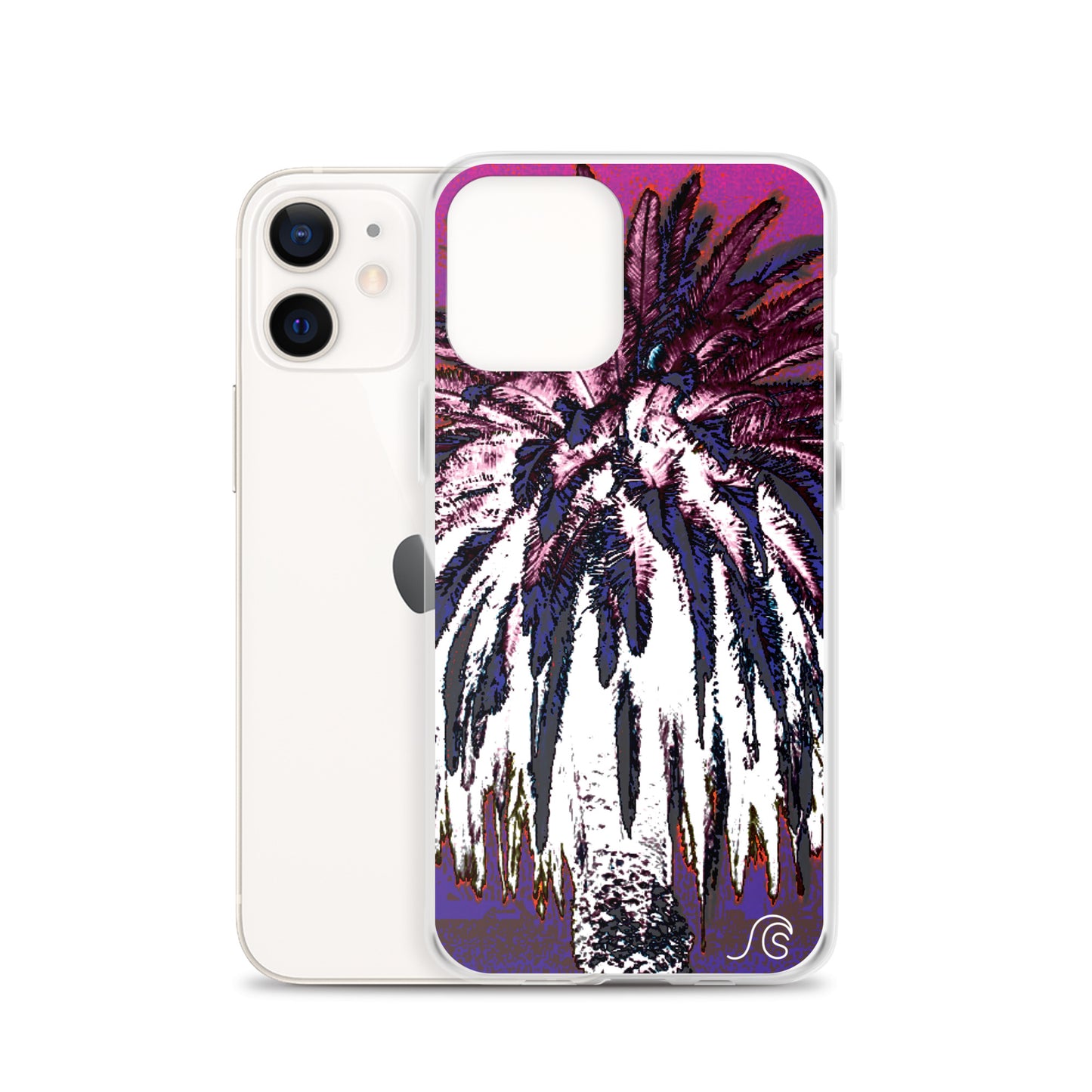 Palm Tree Hustle iPhone Case - Clear