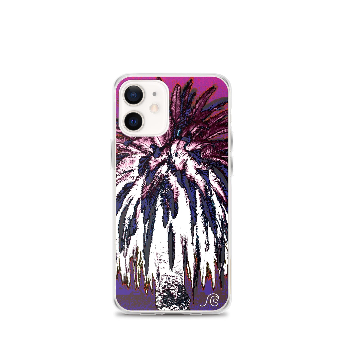 Palm Tree Hustle iPhone Case - Clear