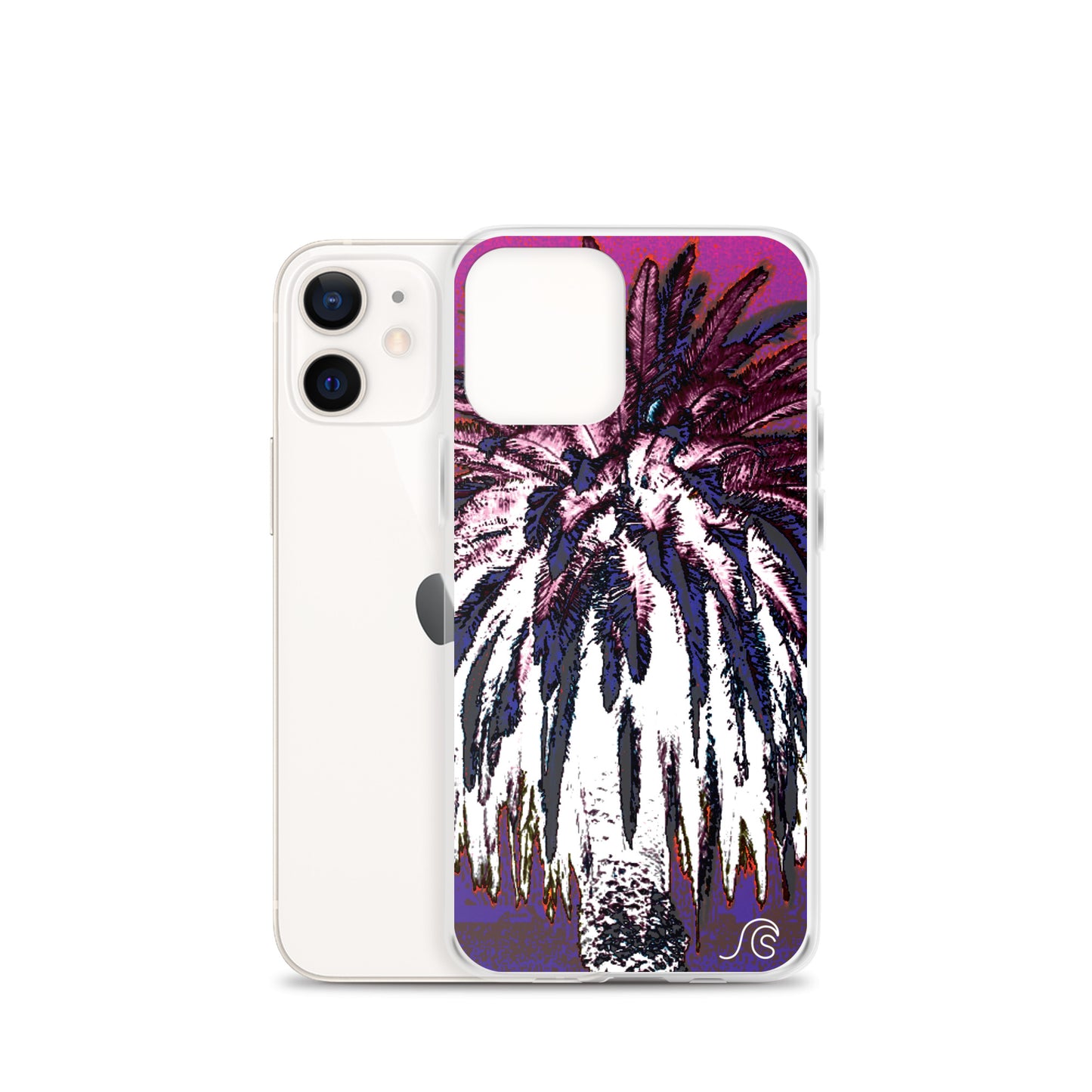 Palm Tree Hustle iPhone Case - Clear