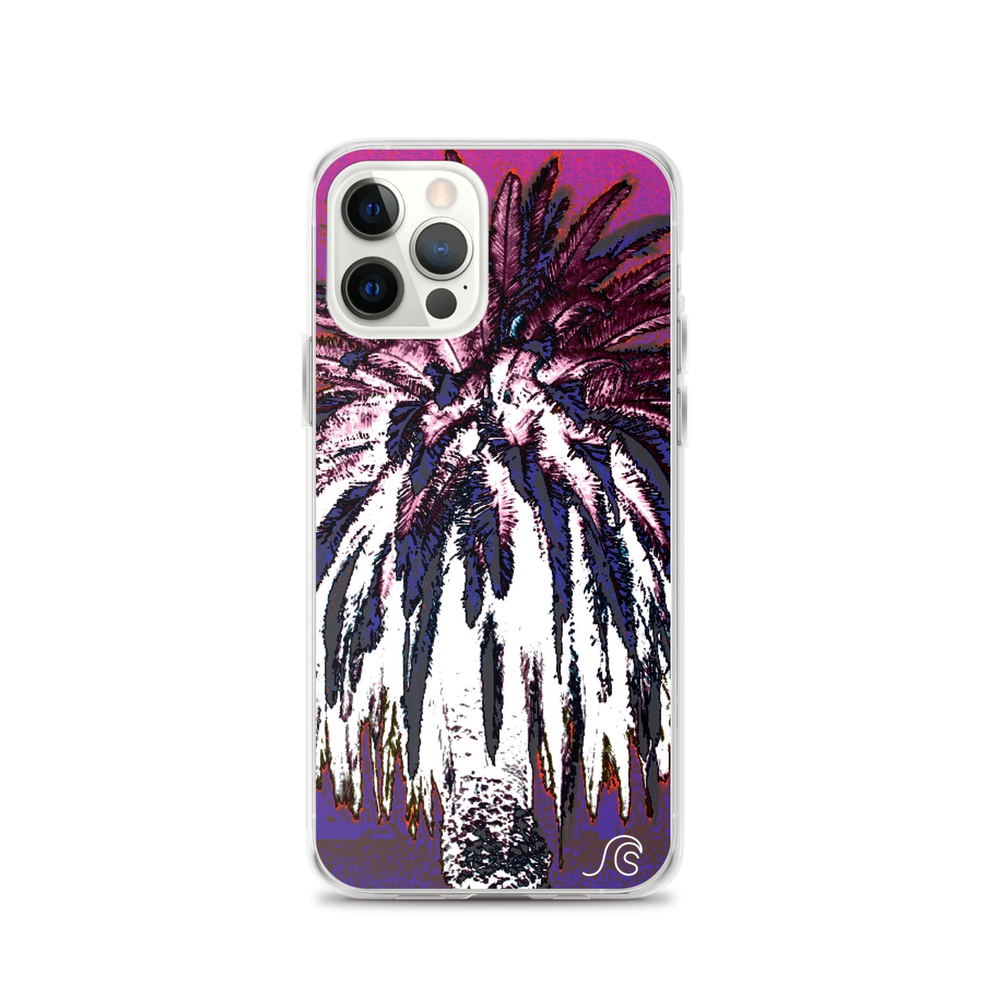 Palm Tree Hustle iPhone Case - Clear