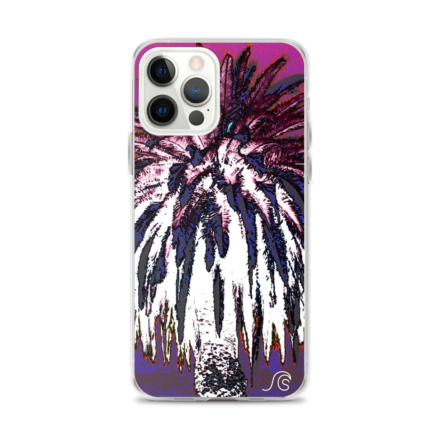 Palm Tree Hustle iPhone Case - Clear