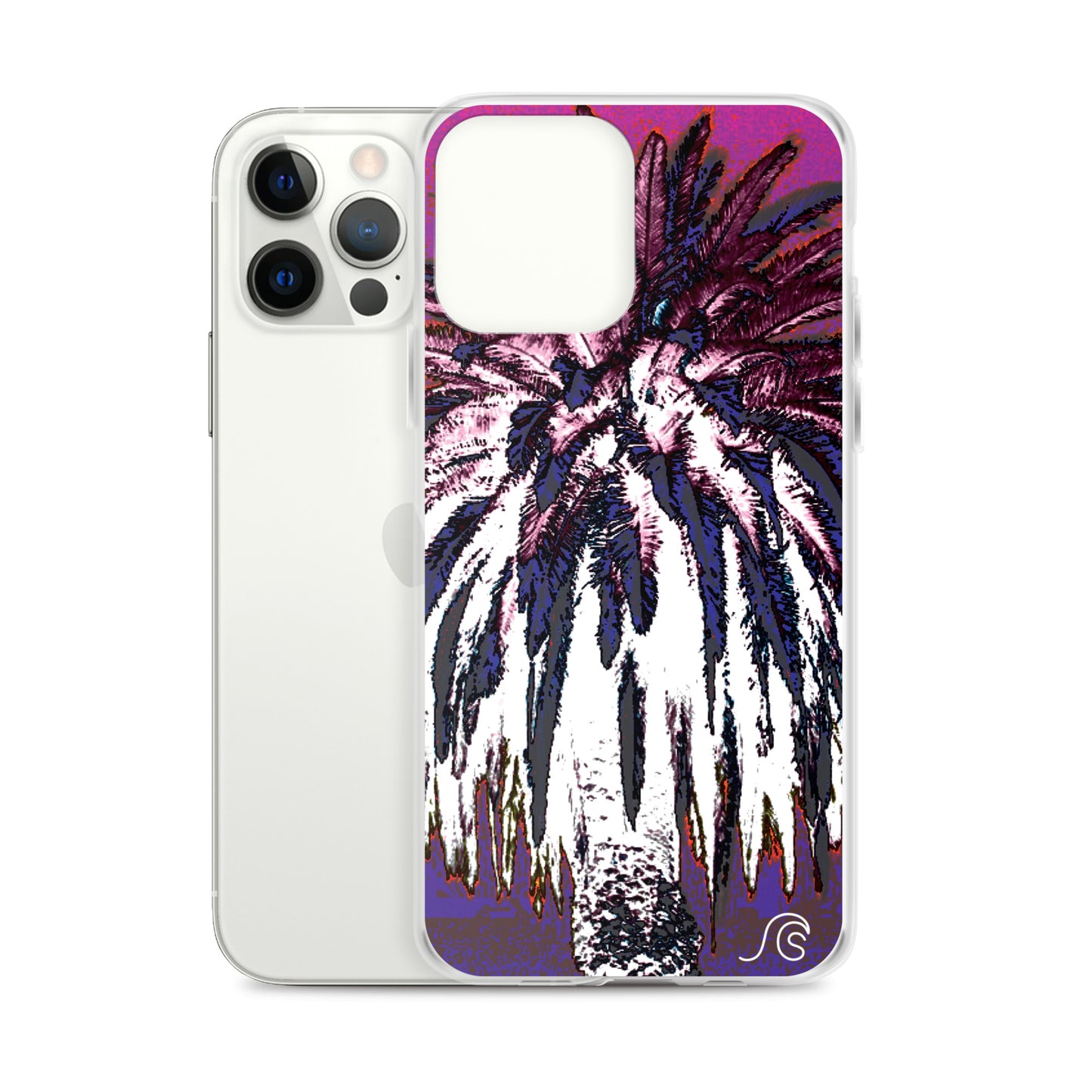 Palm Tree Hustle iPhone Case - Clear