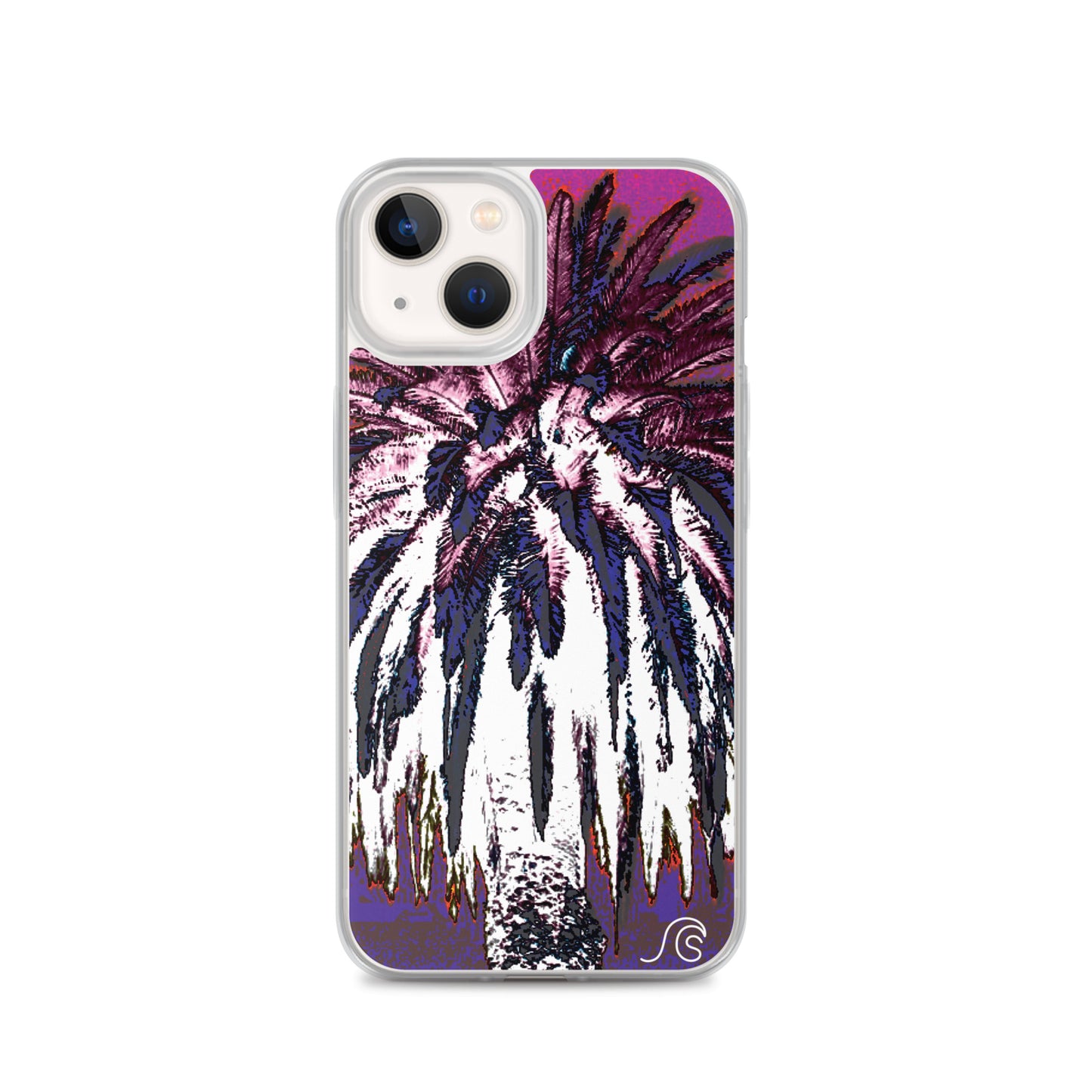 Palm Tree Hustle iPhone Case - Clear