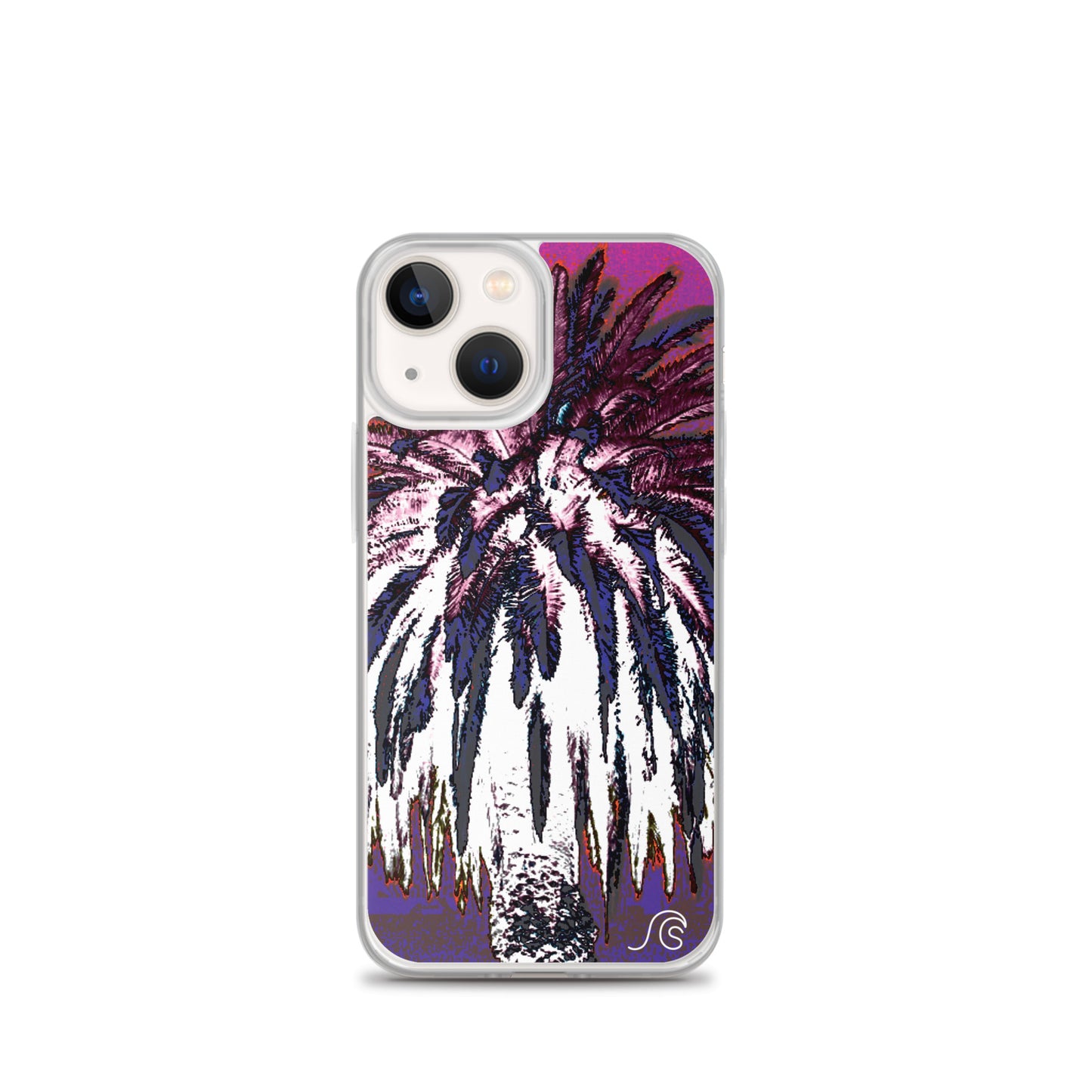 Palm Tree Hustle iPhone Case - Clear