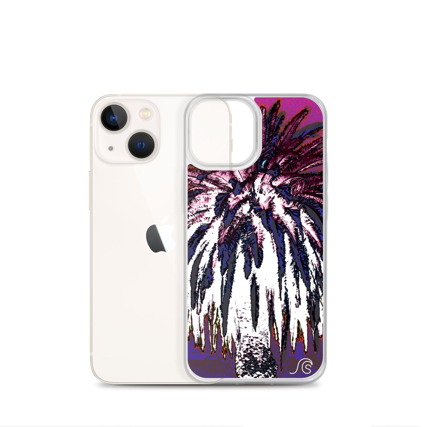 Palm Tree Hustle iPhone Case - Clear