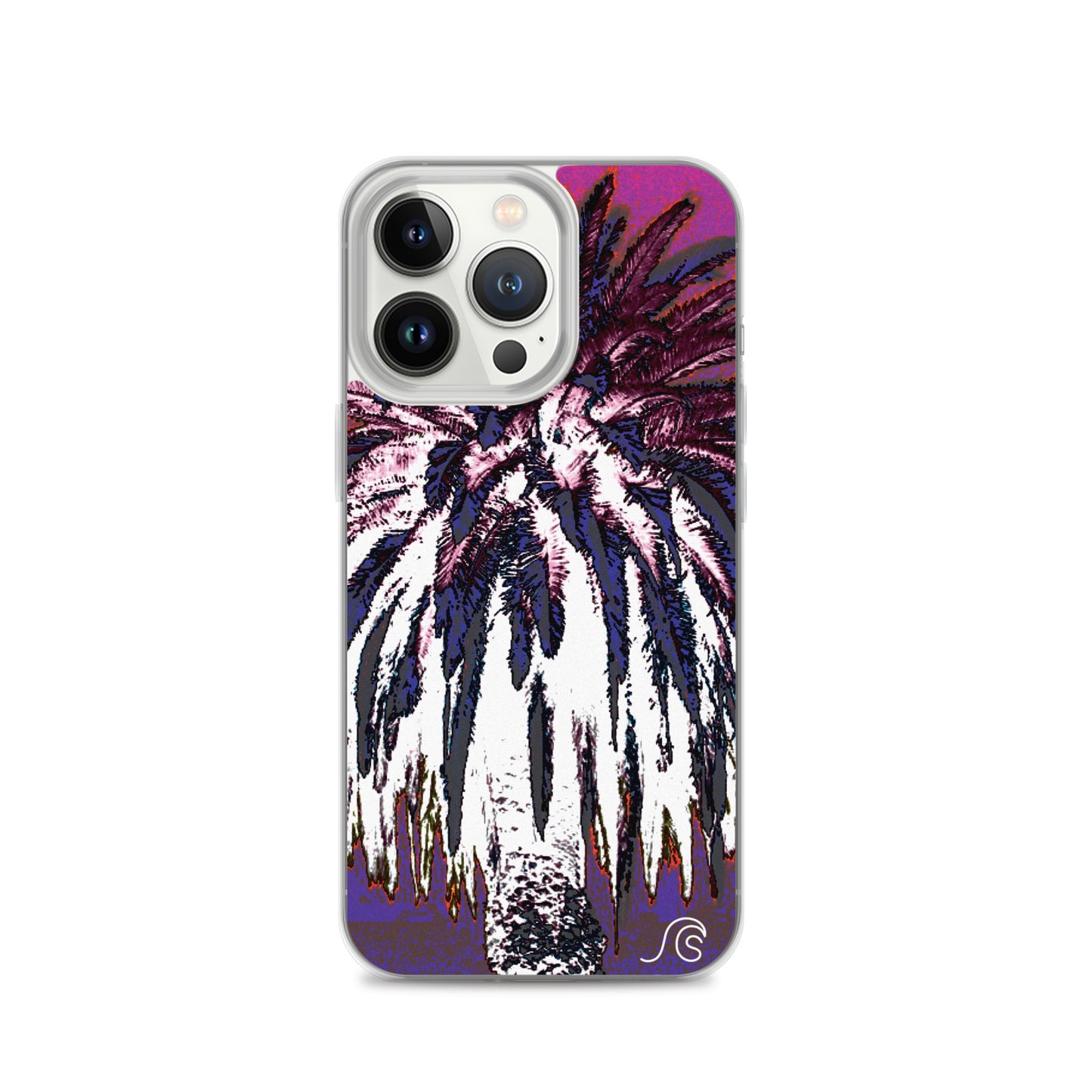 Palm Tree Hustle iPhone Case - Clear