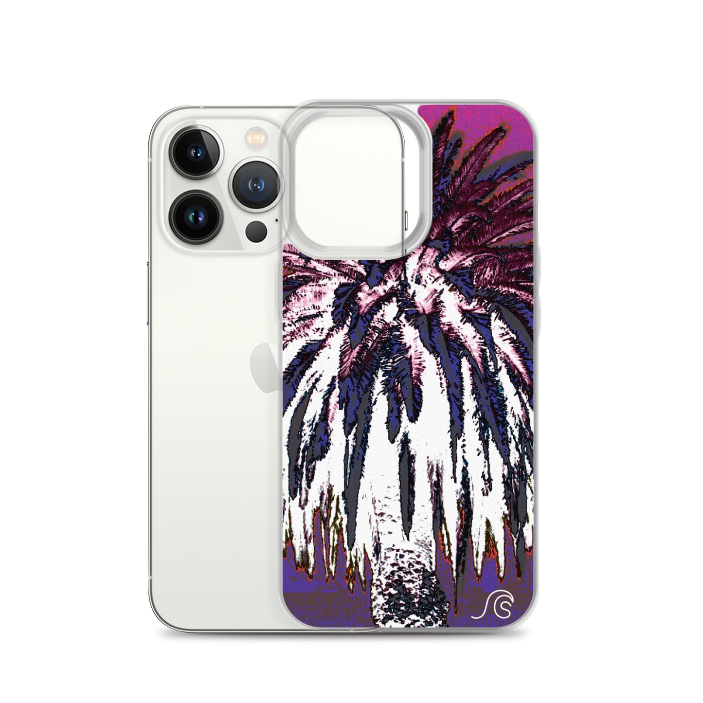 Palm Tree Hustle iPhone Case - Clear