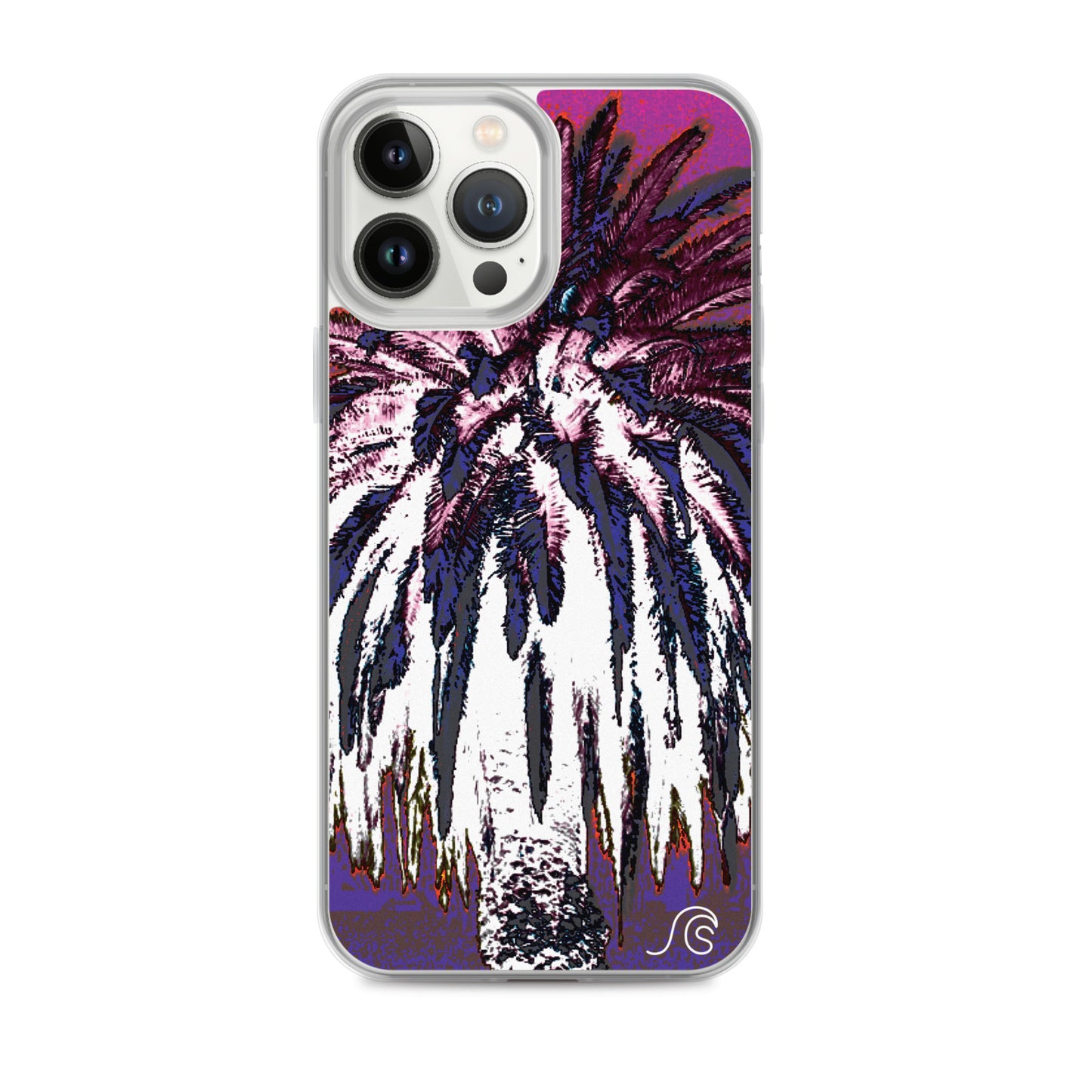 Palm Tree Hustle iPhone Case - Clear