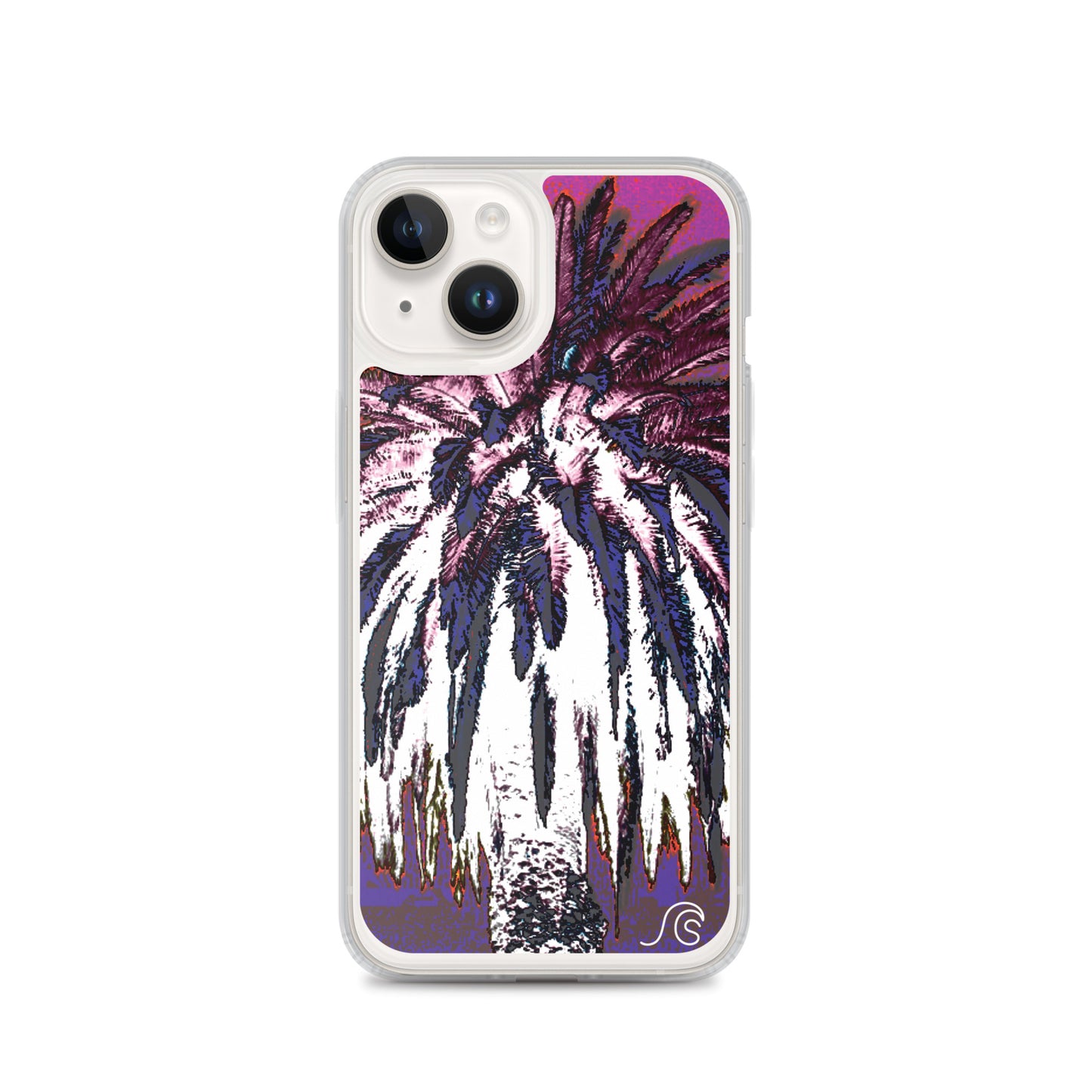 Palm Tree Hustle iPhone Case - Clear