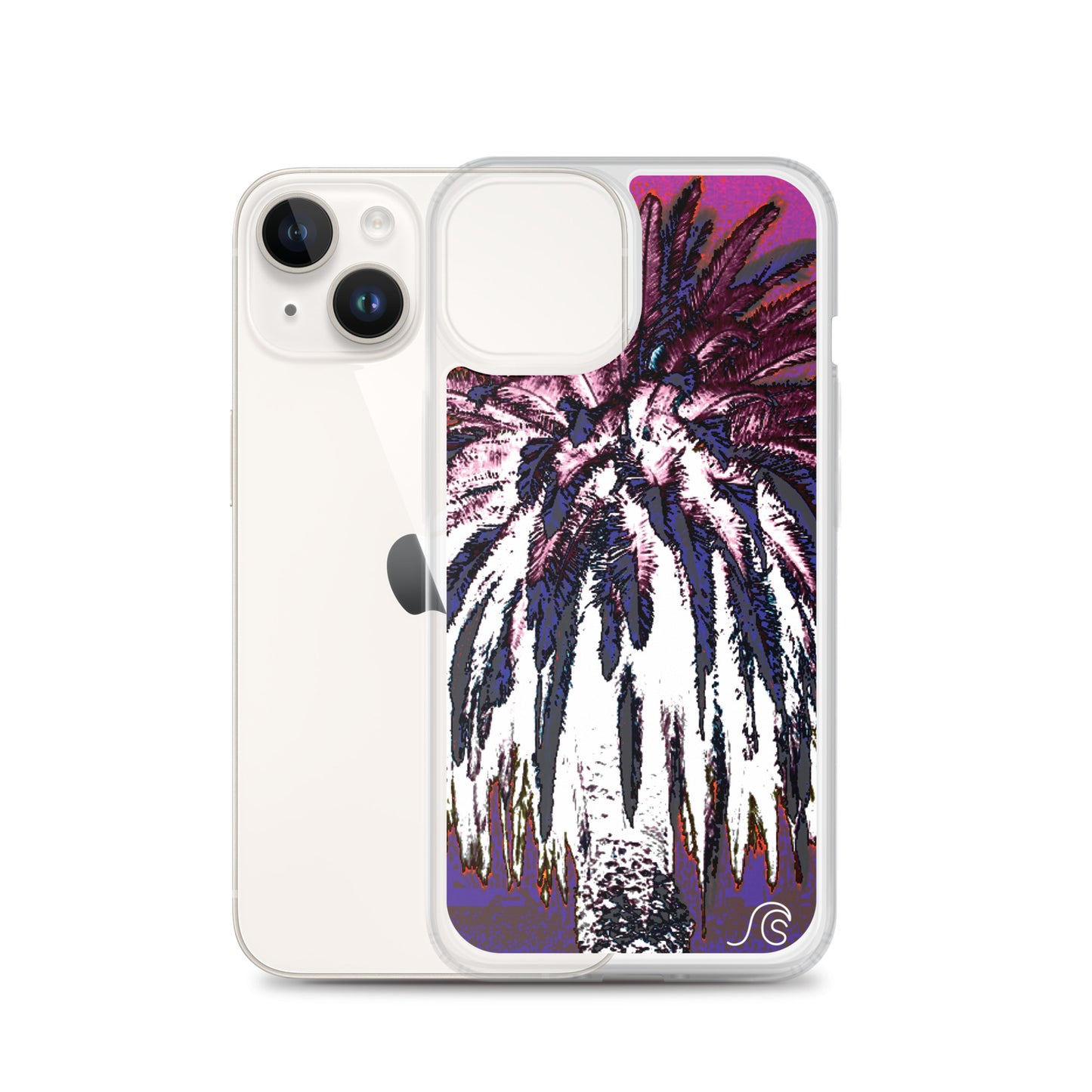 Palm Tree Hustle iPhone Case - Clear