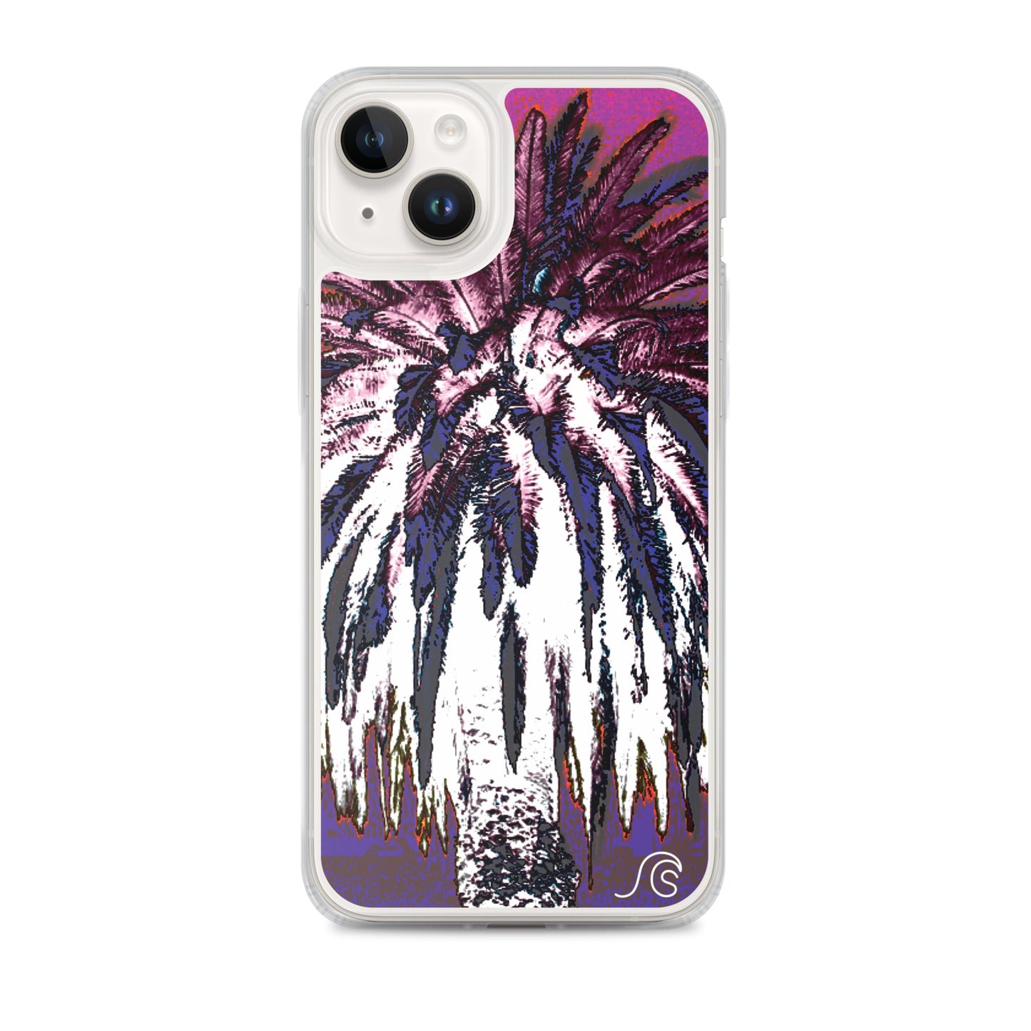 Palm Tree Hustle iPhone Case - Clear