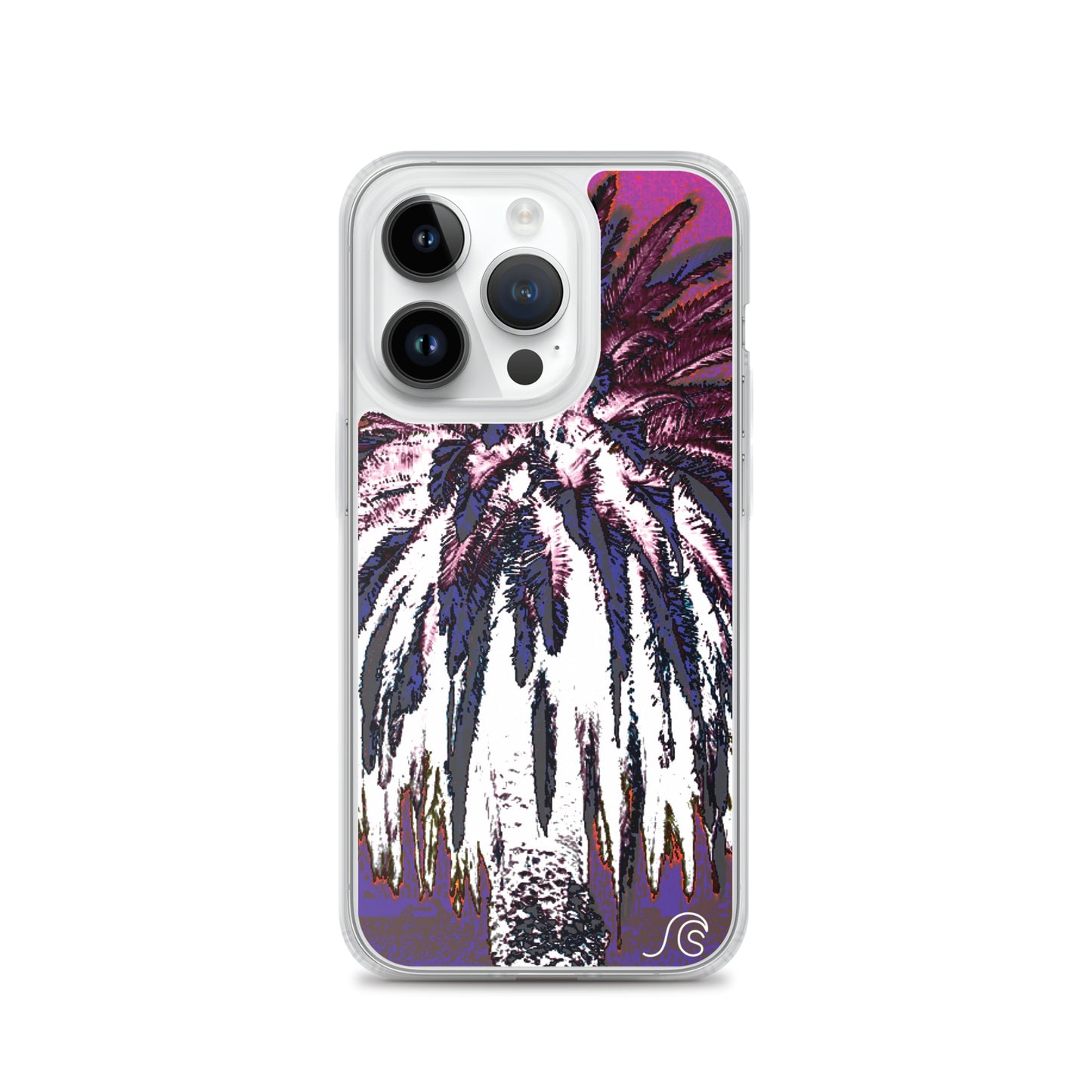 Palm Tree Hustle iPhone Case - Clear