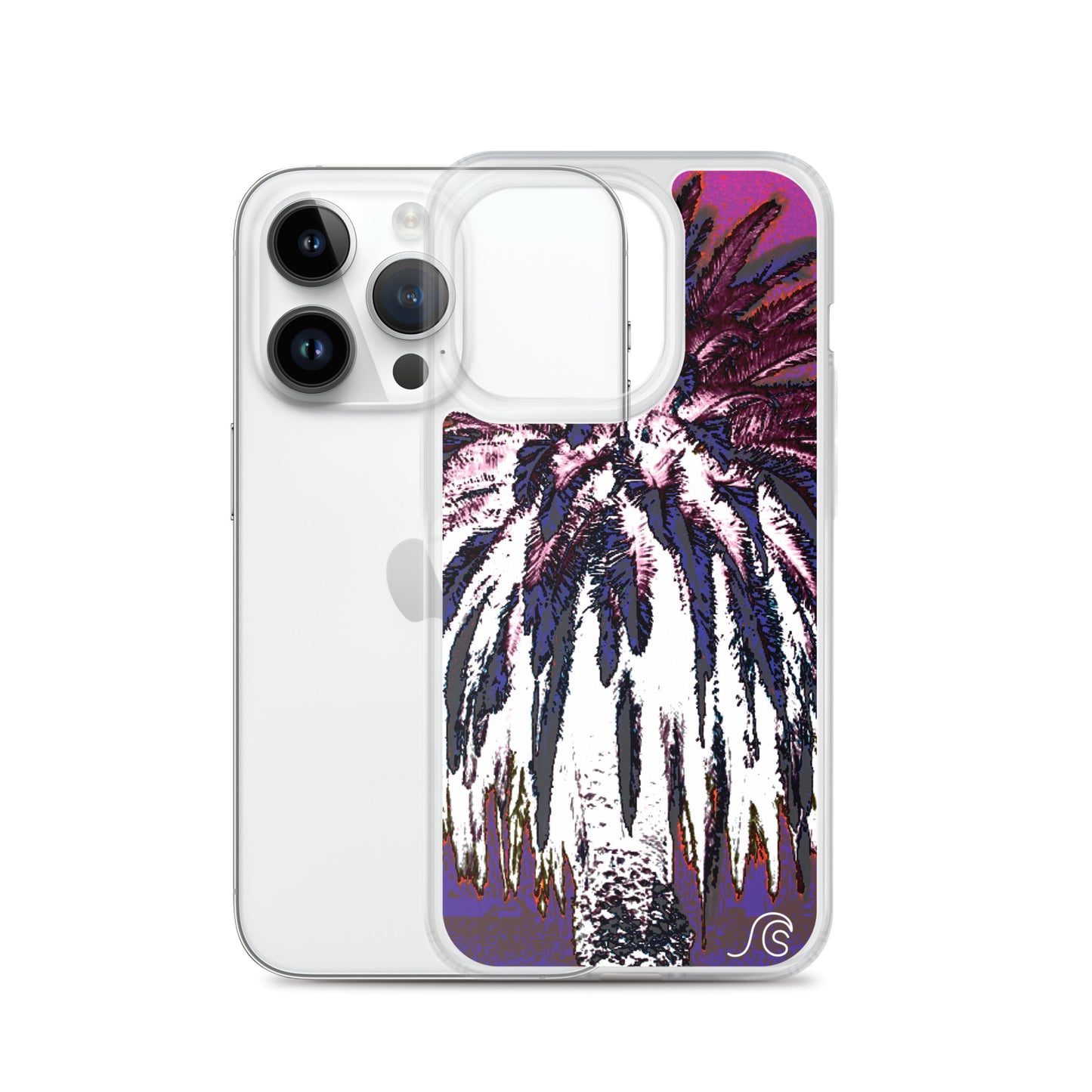 Palm Tree Hustle iPhone Case - Clear