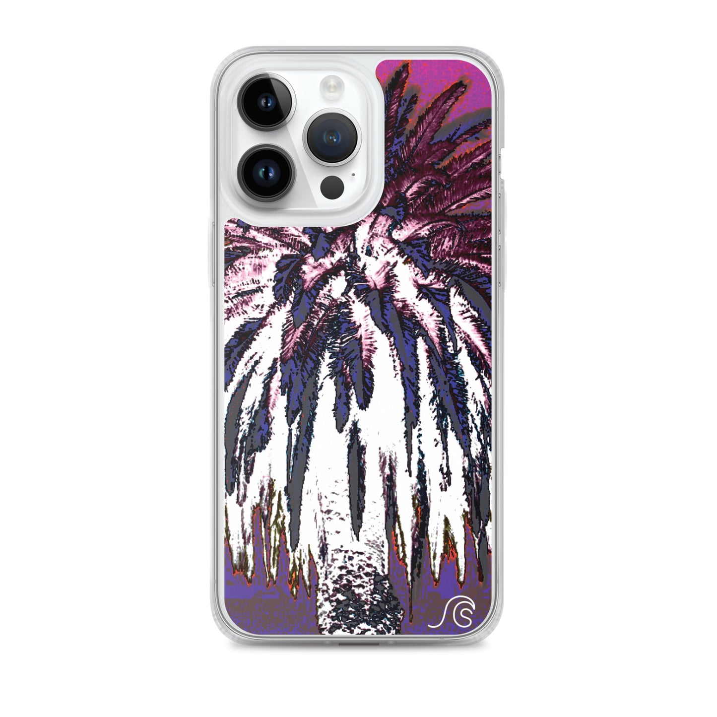 Palm Tree Hustle iPhone Case - Clear