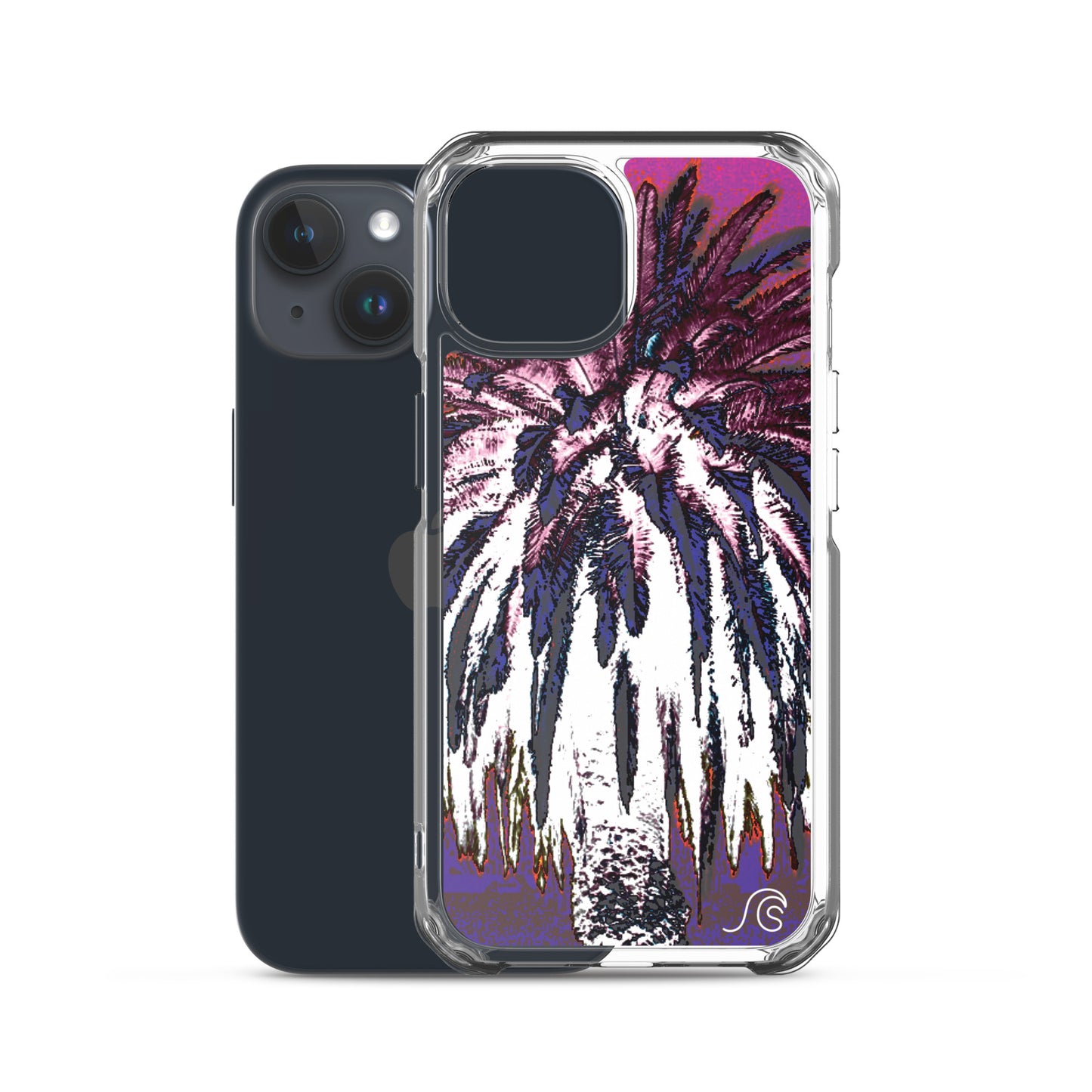 Palm Tree Hustle iPhone Case - Clear