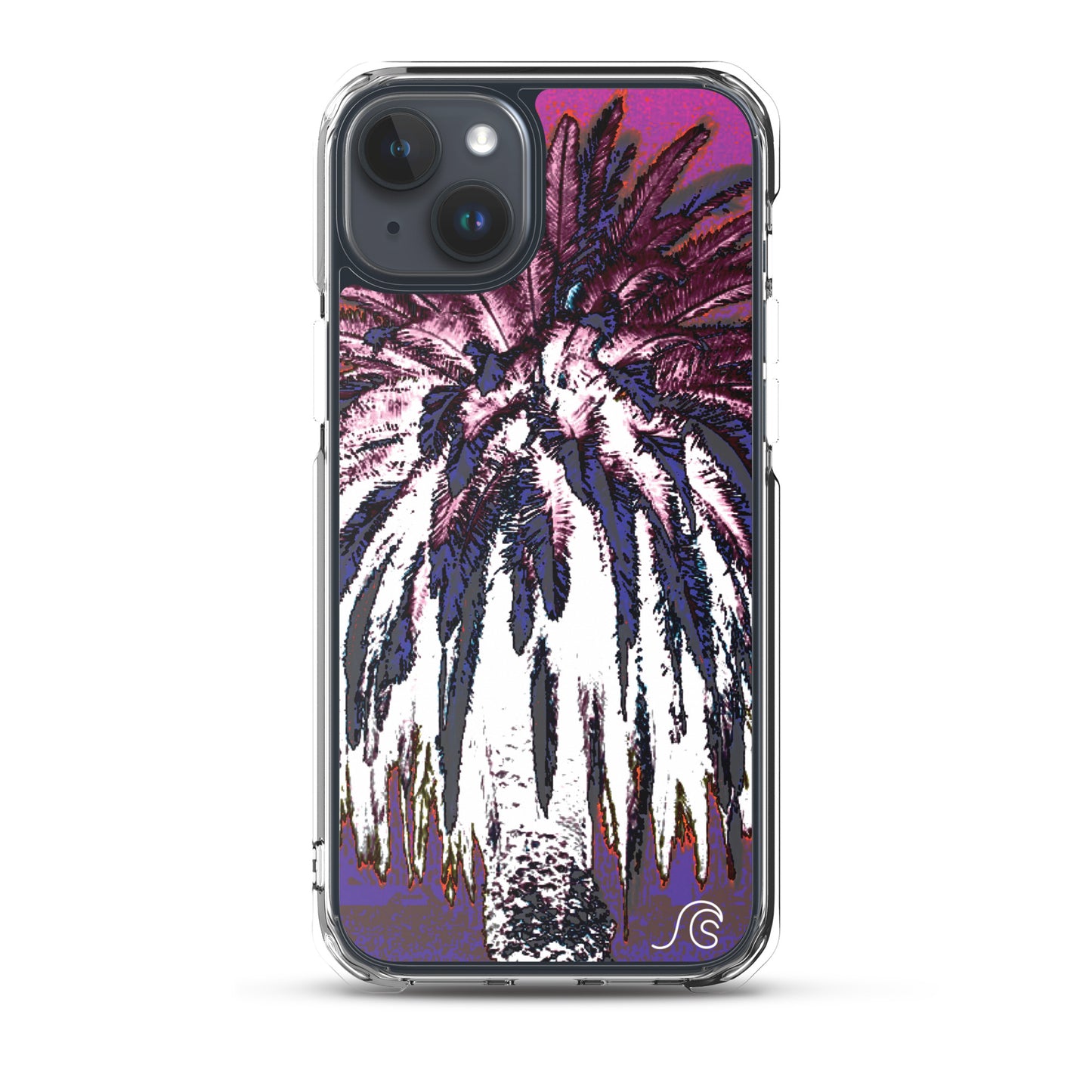 Palm Tree Hustle iPhone Case - Clear