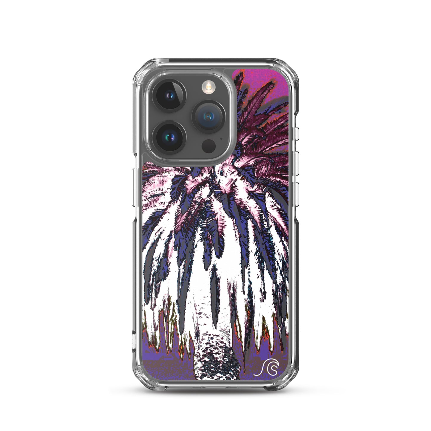 Palm Tree Hustle iPhone Case - Clear