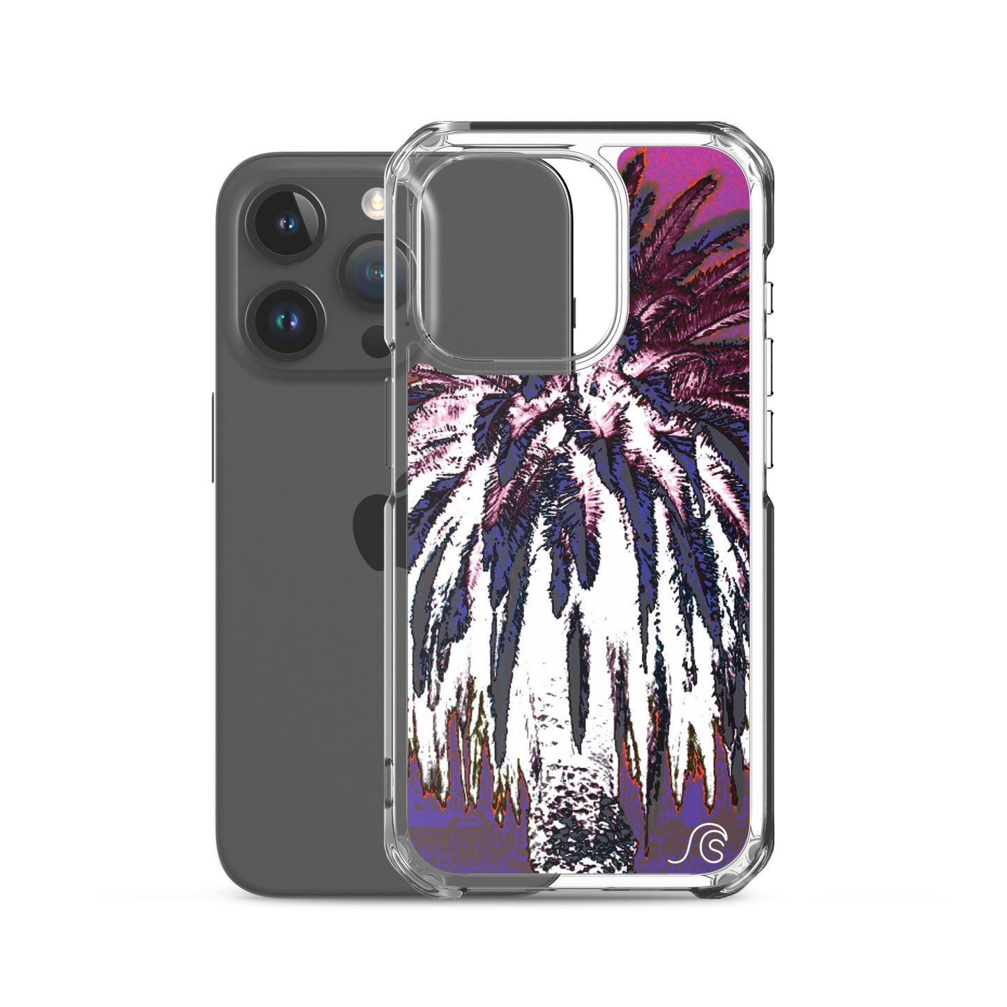 Palm Tree Hustle iPhone Case - Clear