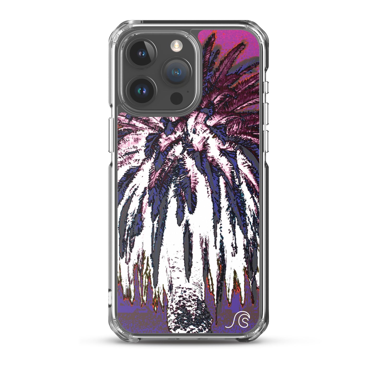 Palm Tree Hustle iPhone Case - Clear