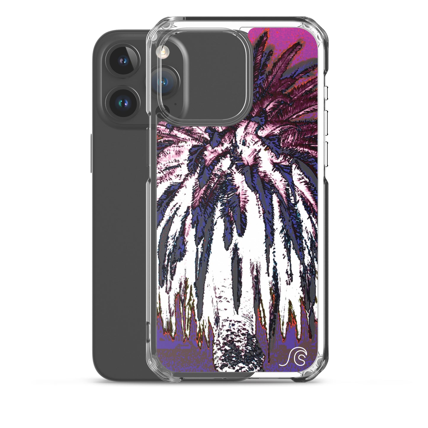 Palm Tree Hustle iPhone Case - Clear