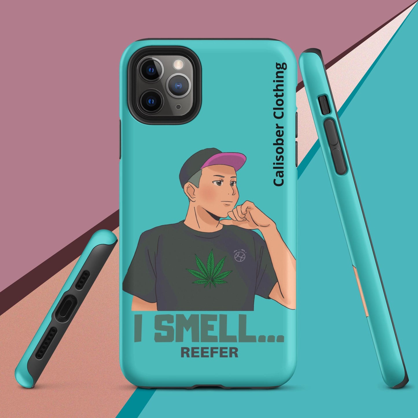 I Smell Reefer Tough Case for iPhone® - Turquoise